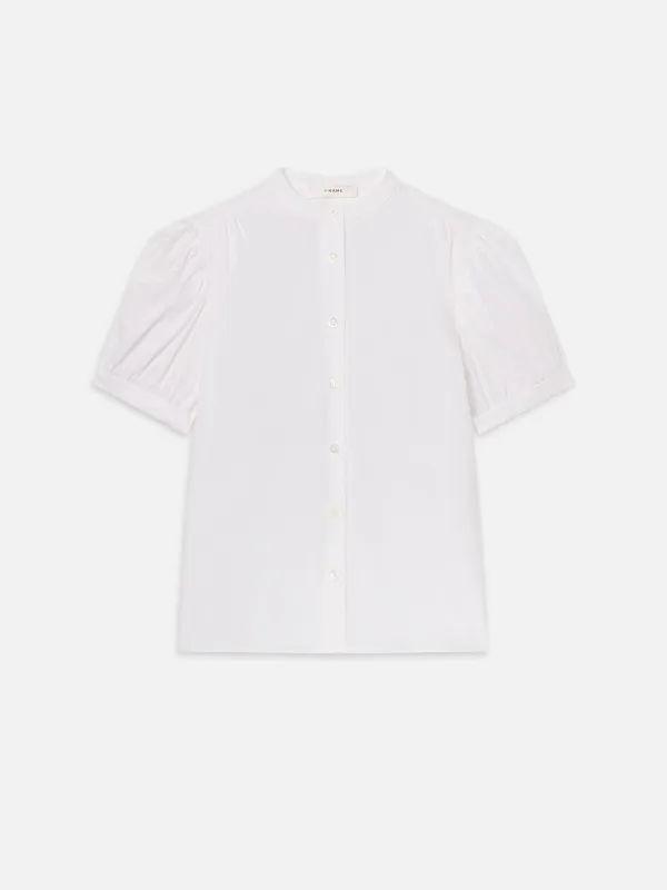 The Gathered Top -- White sold by Frame Denim