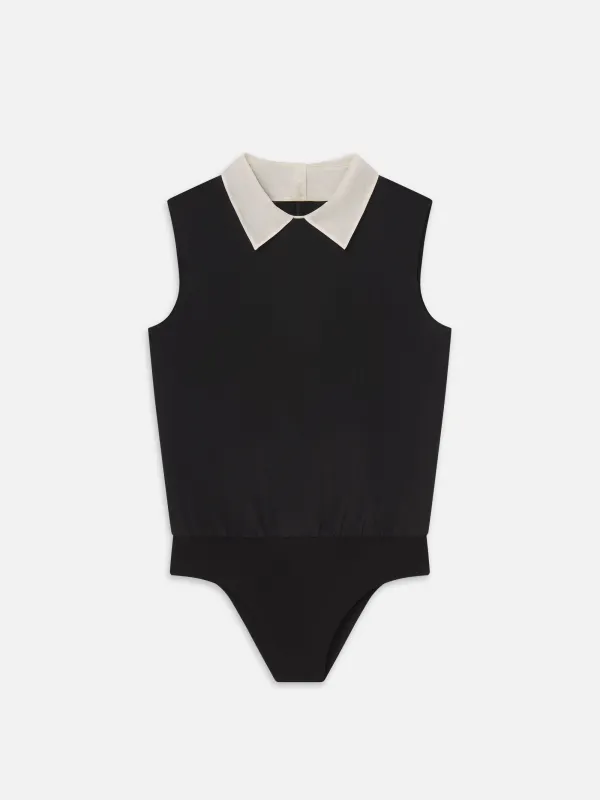 The City Bodysuit -- Black sold by Frame Denim