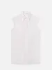 The Sleeveless Shirt Dress -- White sold by Frame Denim