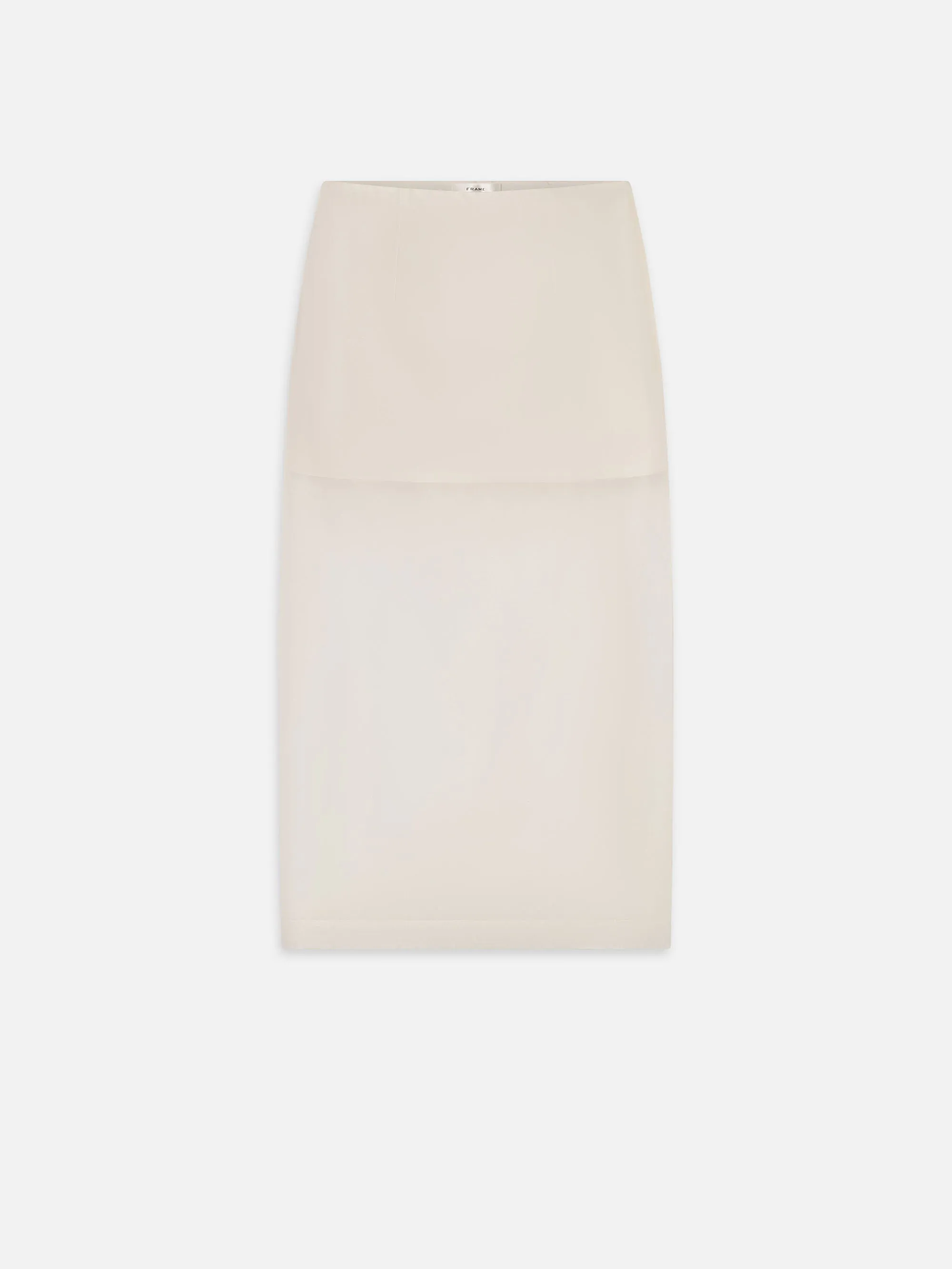 The Silk Organza Skirt -- Alabaster sold by Frame Denim