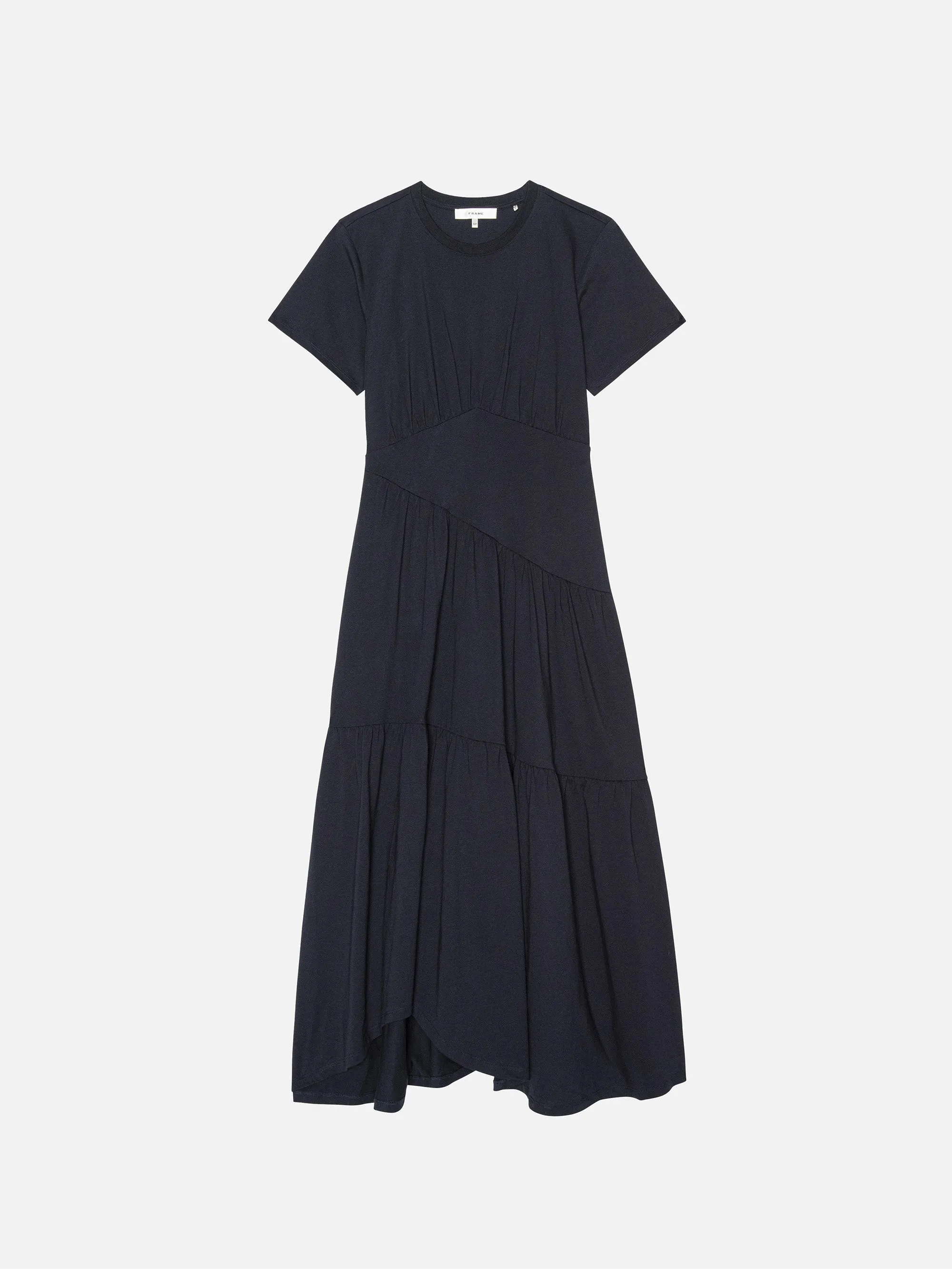 The Gathered Dress -- Navy sold by Frame Denim
