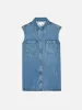 The Sleeveless Shirt Dress -- Method sold by Frame Denim
