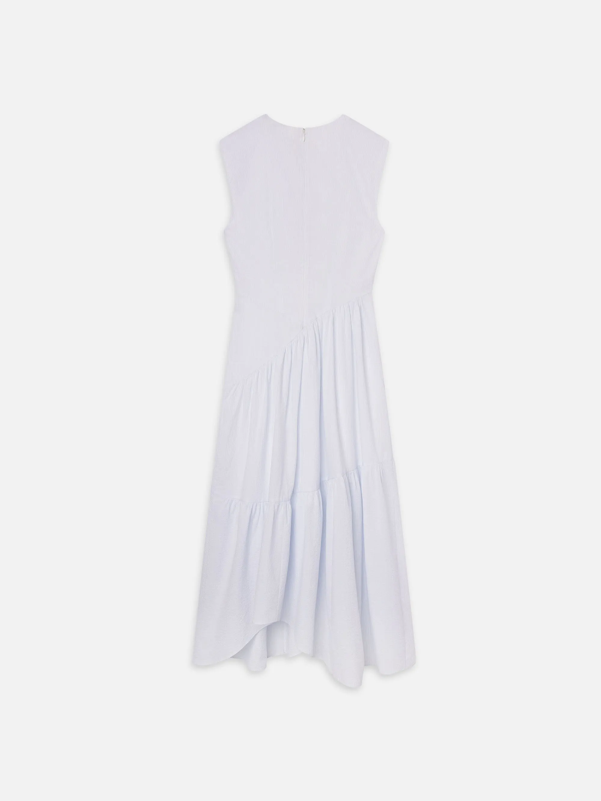 The Seersucker Gathered Dress -- Light Chambray Multi sold by Frame Denim product image thumbnail 3