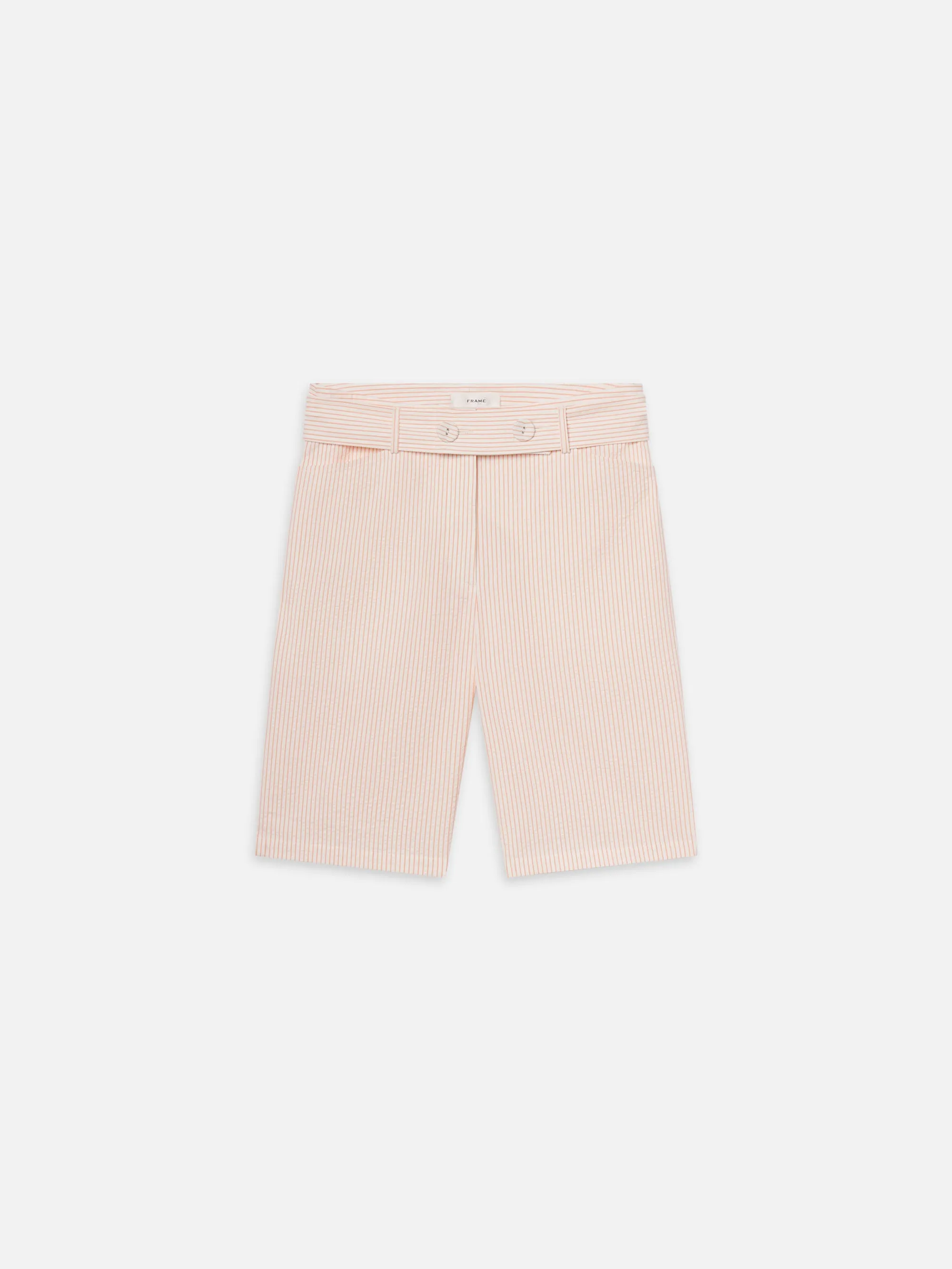 The Seersucker Bermuda -- Azalea Multi sold by Frame Denim