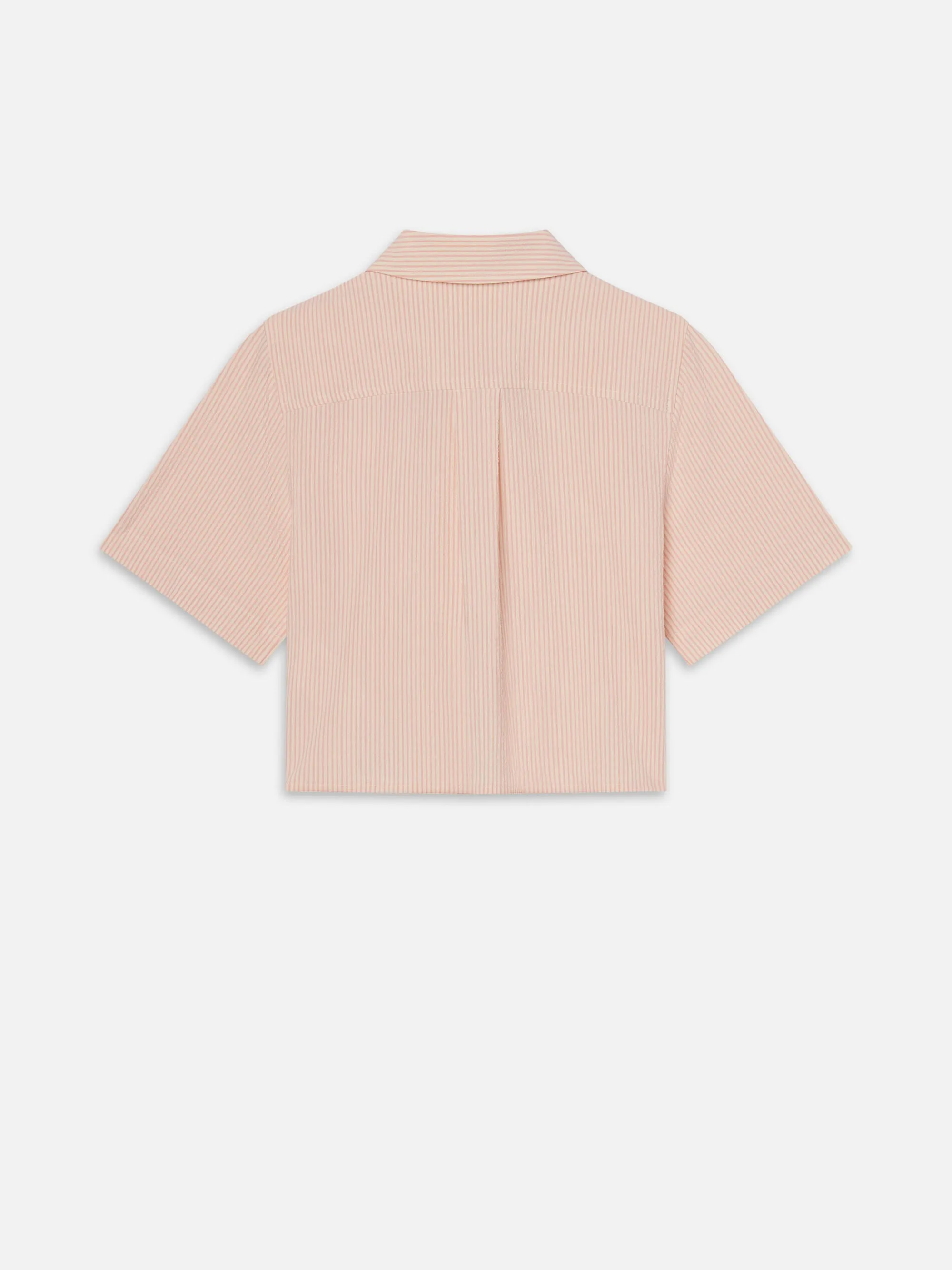 The Seersucker Cropped Shirt -- Azalea Multi sold by Frame Denim product image thumbnail 4