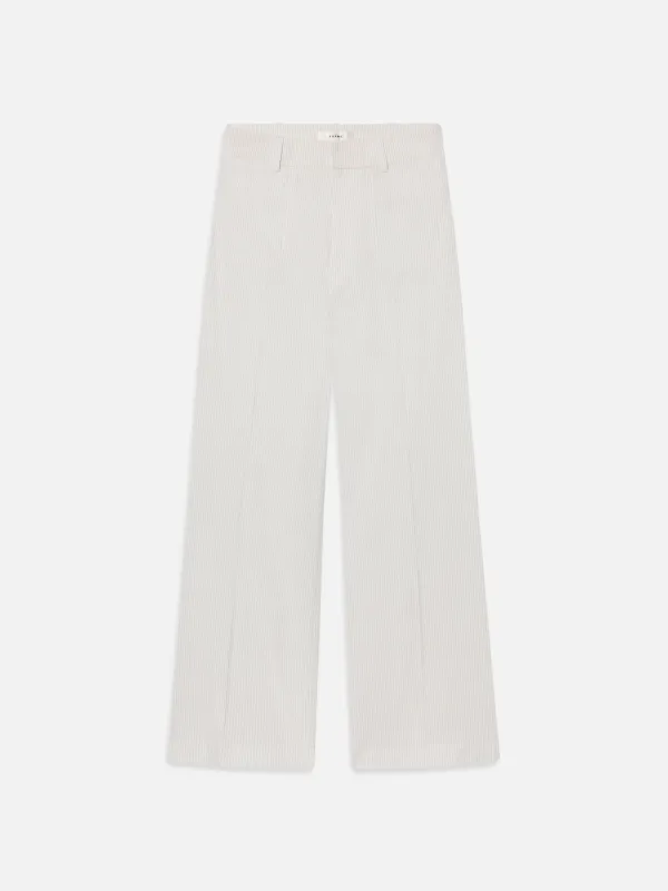 The Seersucker Modernist Trouser -- Light Chambray Multi sold by Frame Denim