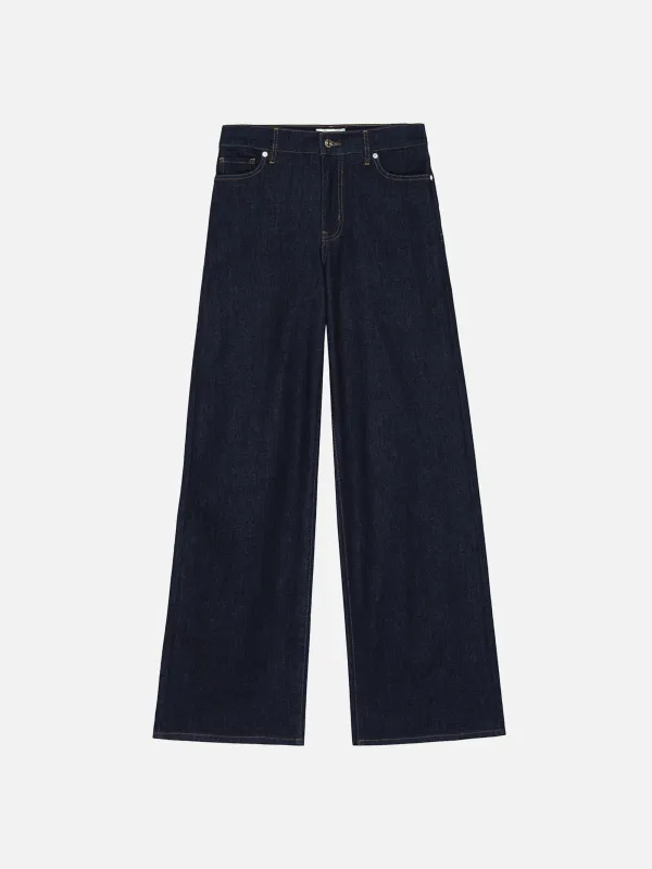 Le Slim Palazzo Long -- Rinse sold by Frame Denim