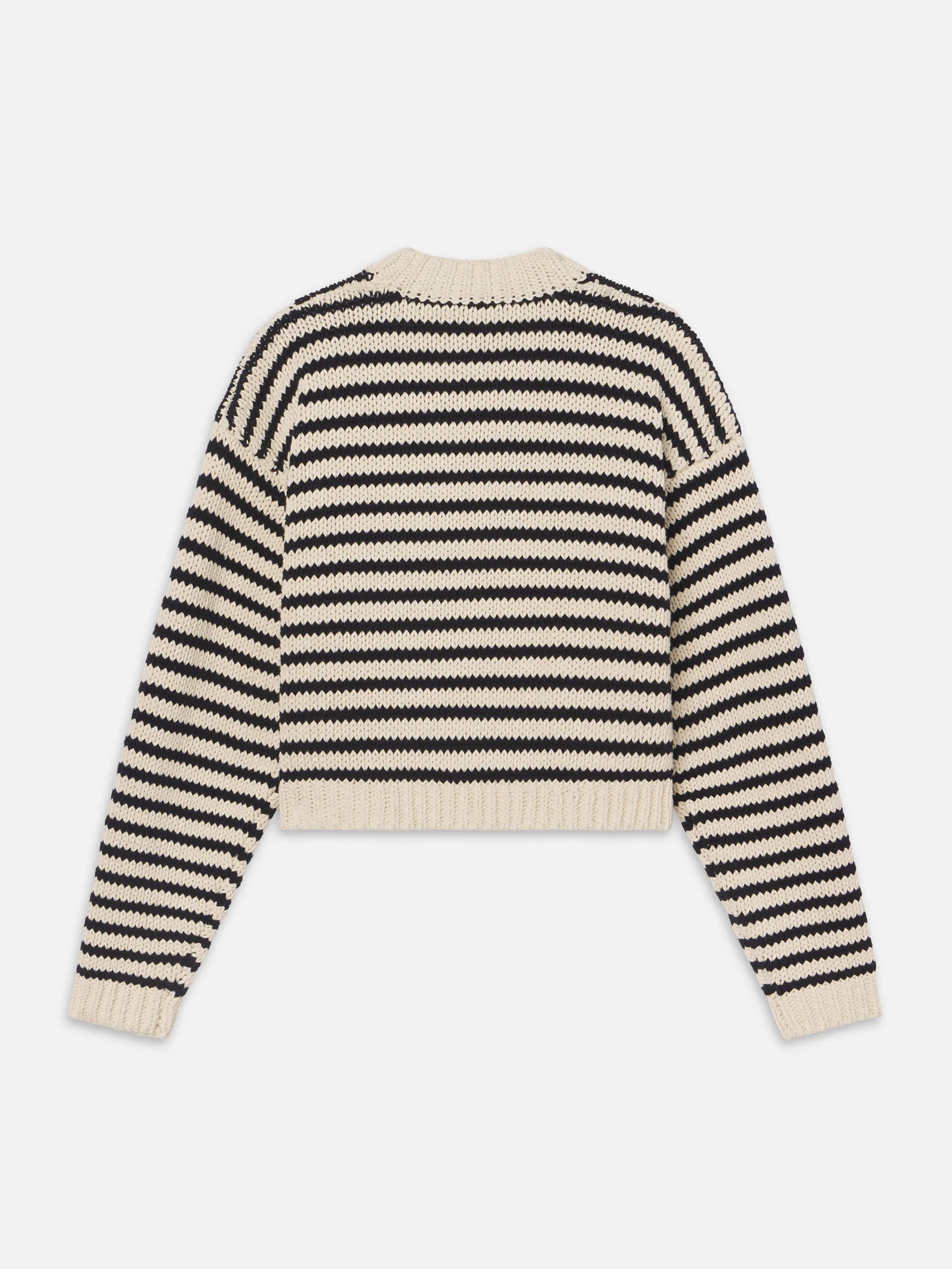 The Striped Chunky Femme Cardi -- Cream Multi sold by Frame Denim product image thumbnail 3