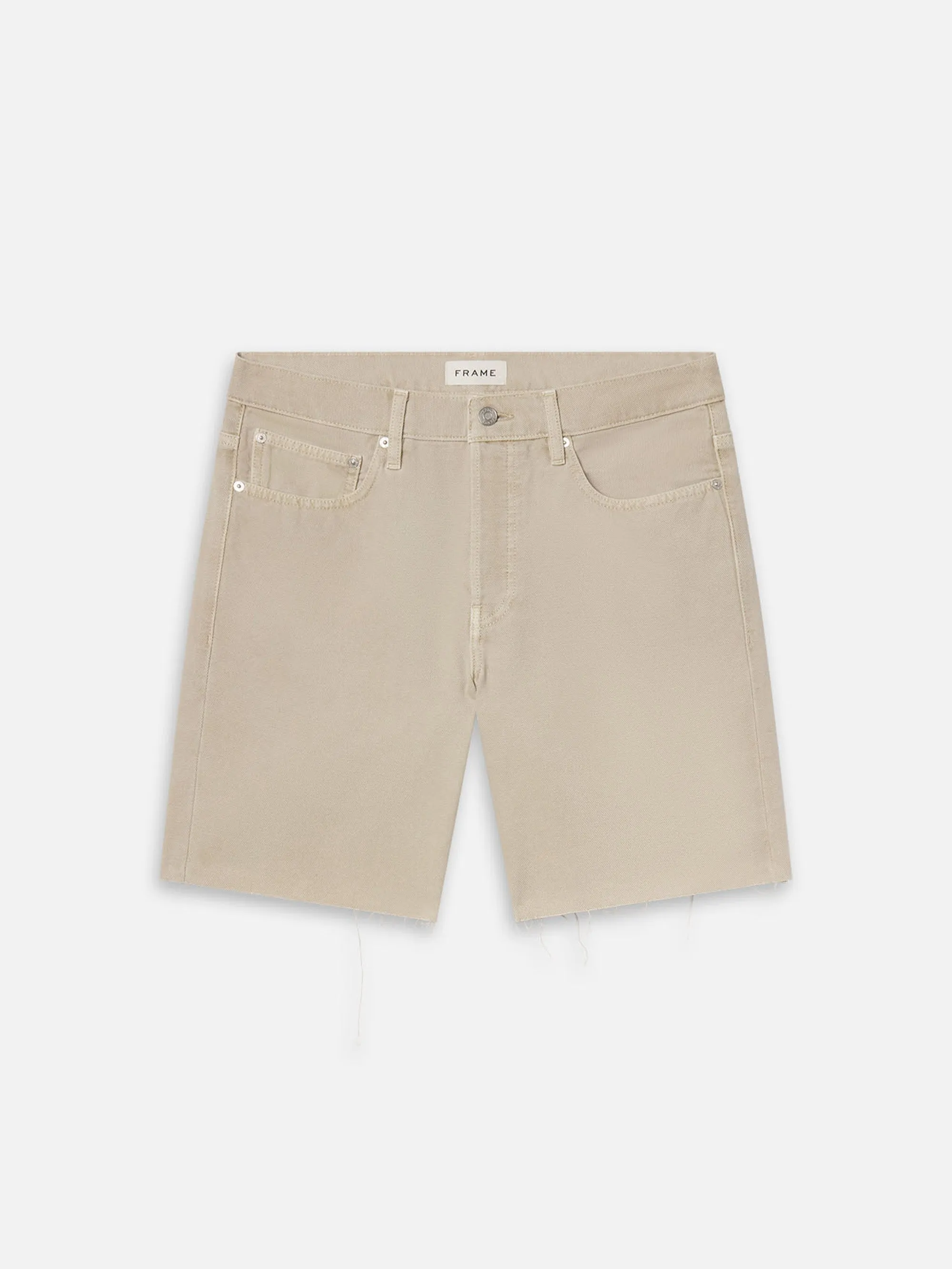 Relaxed Short Raw Hem -- Beach Sand sold by Frame Denim
