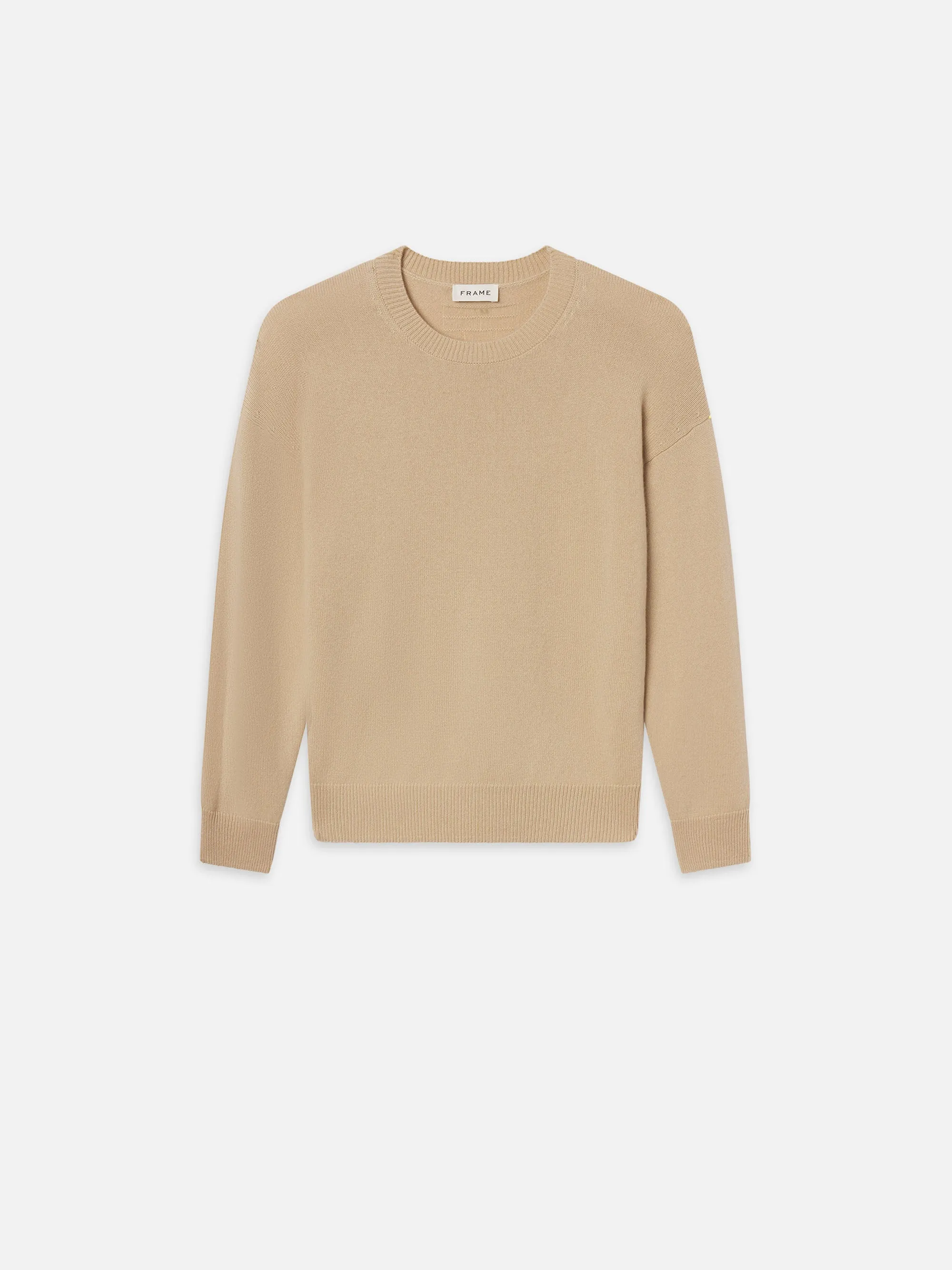 Light Weight Cashmere Crewneck -- Summer Beige sold by Frame Denim