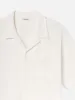 Jacquard Short Sleeve Relaxed Shirt -- White sold by Frame Denim