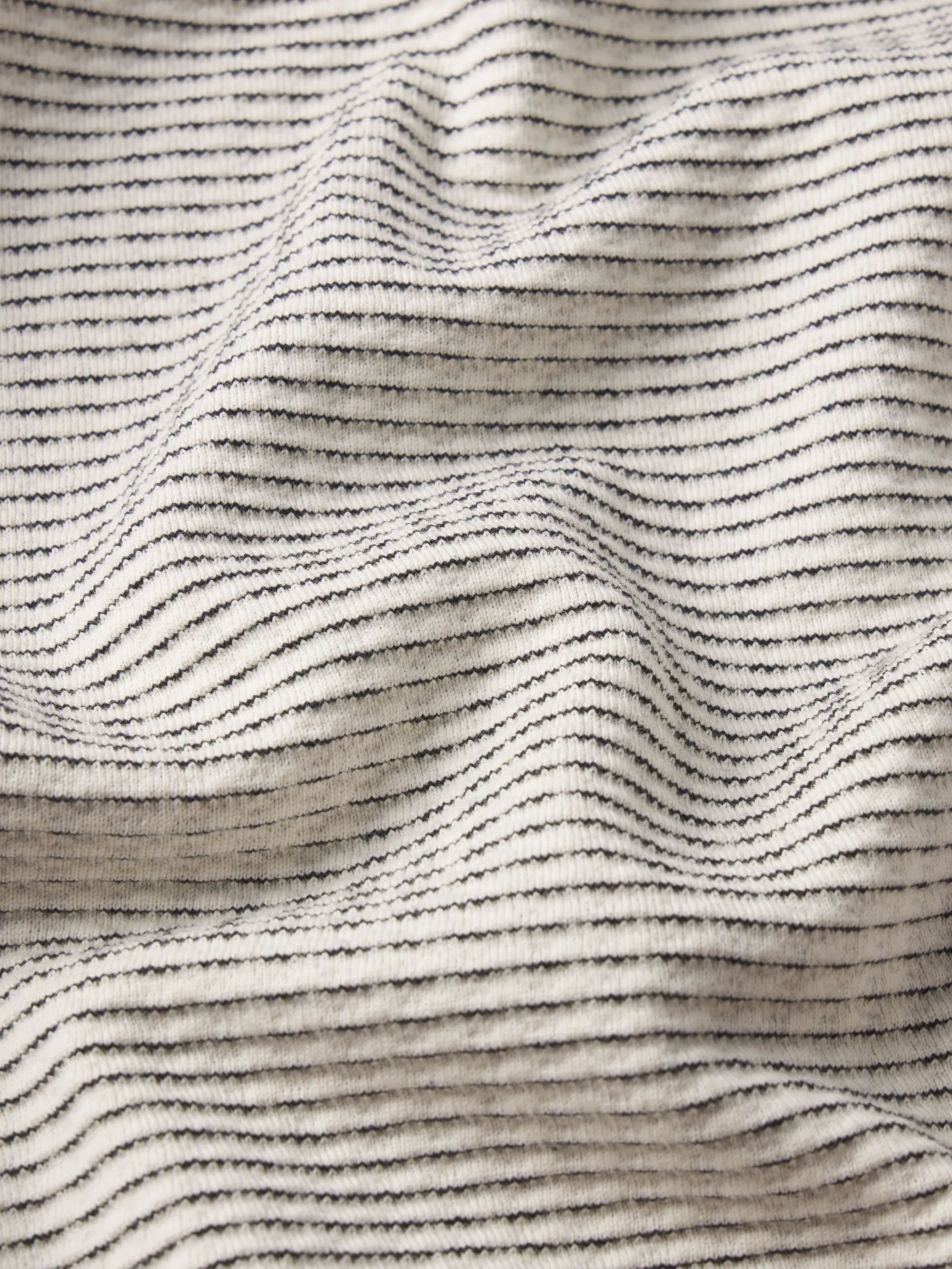 Jacquard Stripe Tee -- White/Navy sold by Frame Denim product image thumbnail 2