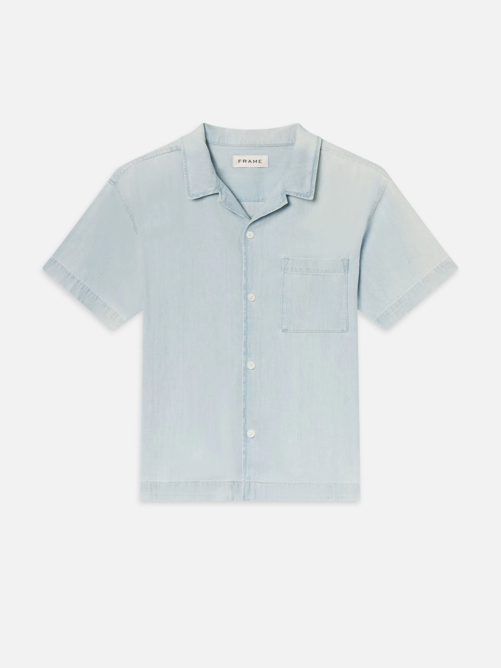 Short Sleeve Camp Collar Shirt -- Harbor City sold by Frame Denim