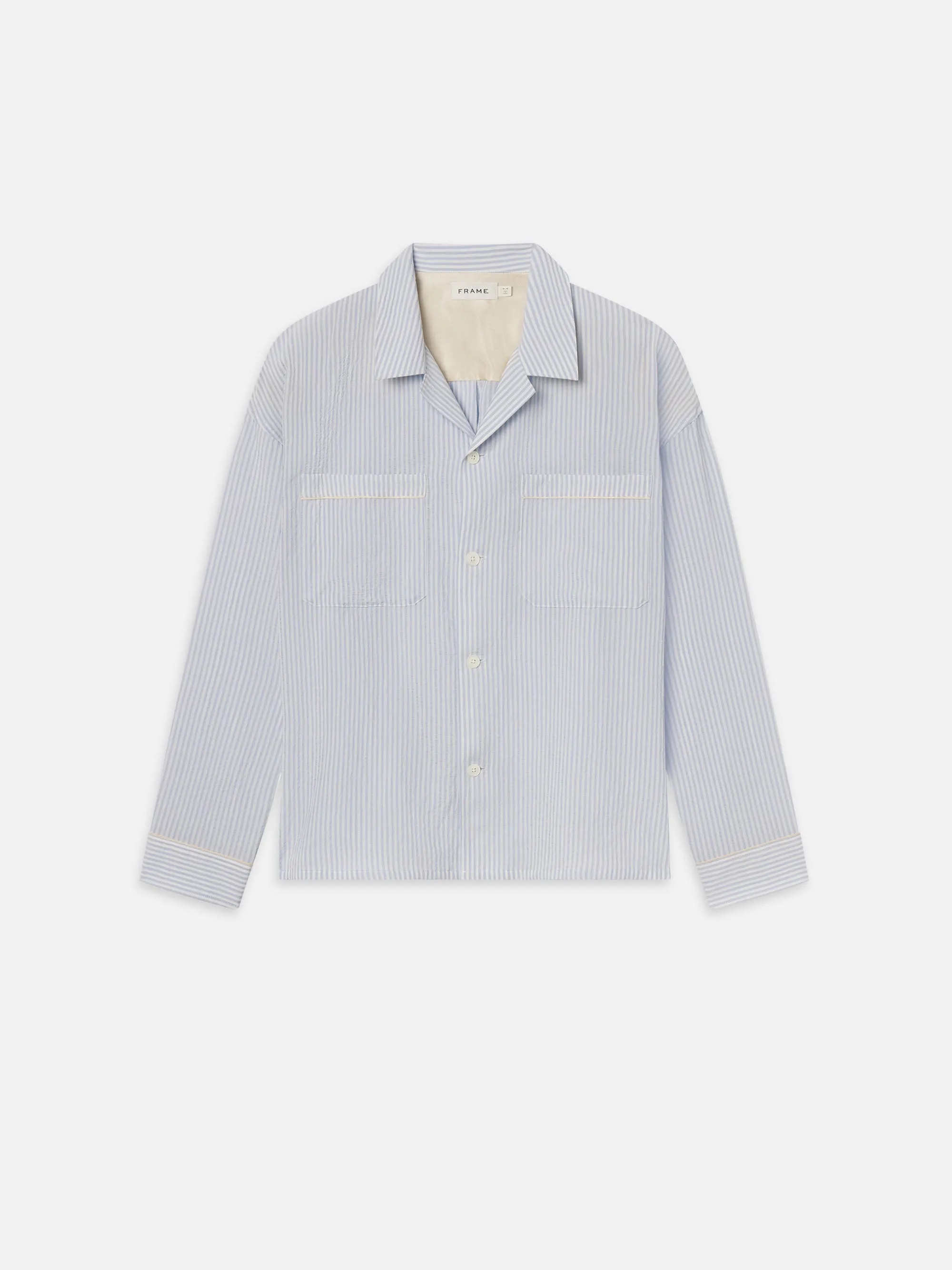 Blue Striped Shirt -- Blue Stripe sold by Frame Denim