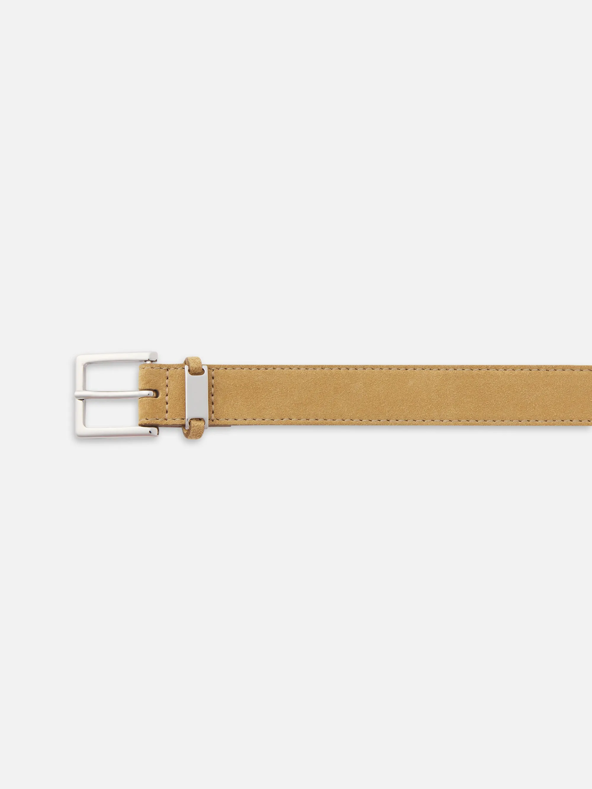 The Suede Square Buckle Belt -- Light Camel sold by Frame Denim product image thumbnail 3