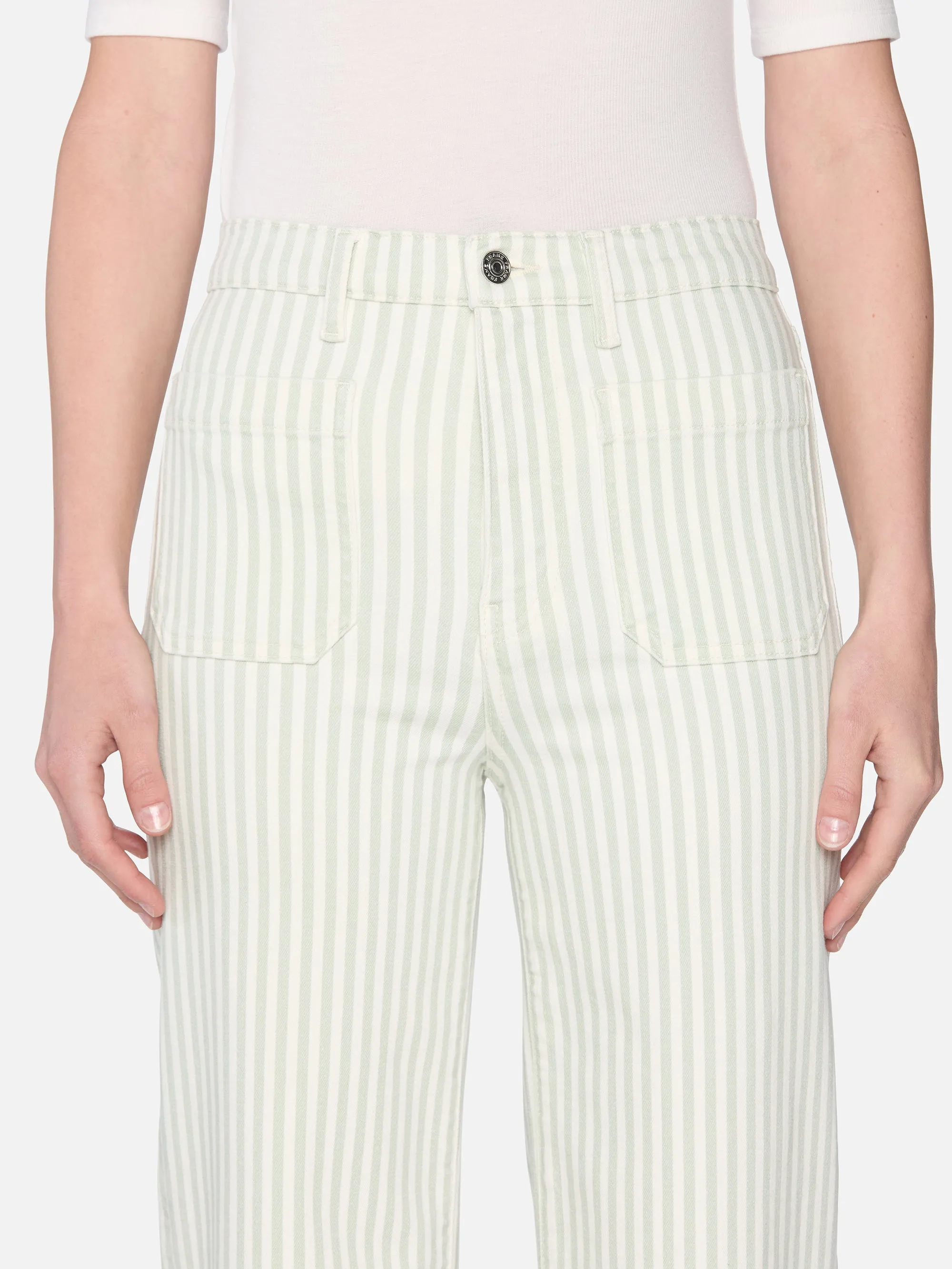 The Anchor Pant -- Seamist Stripe sold by Frame Denim product image thumbnail 3