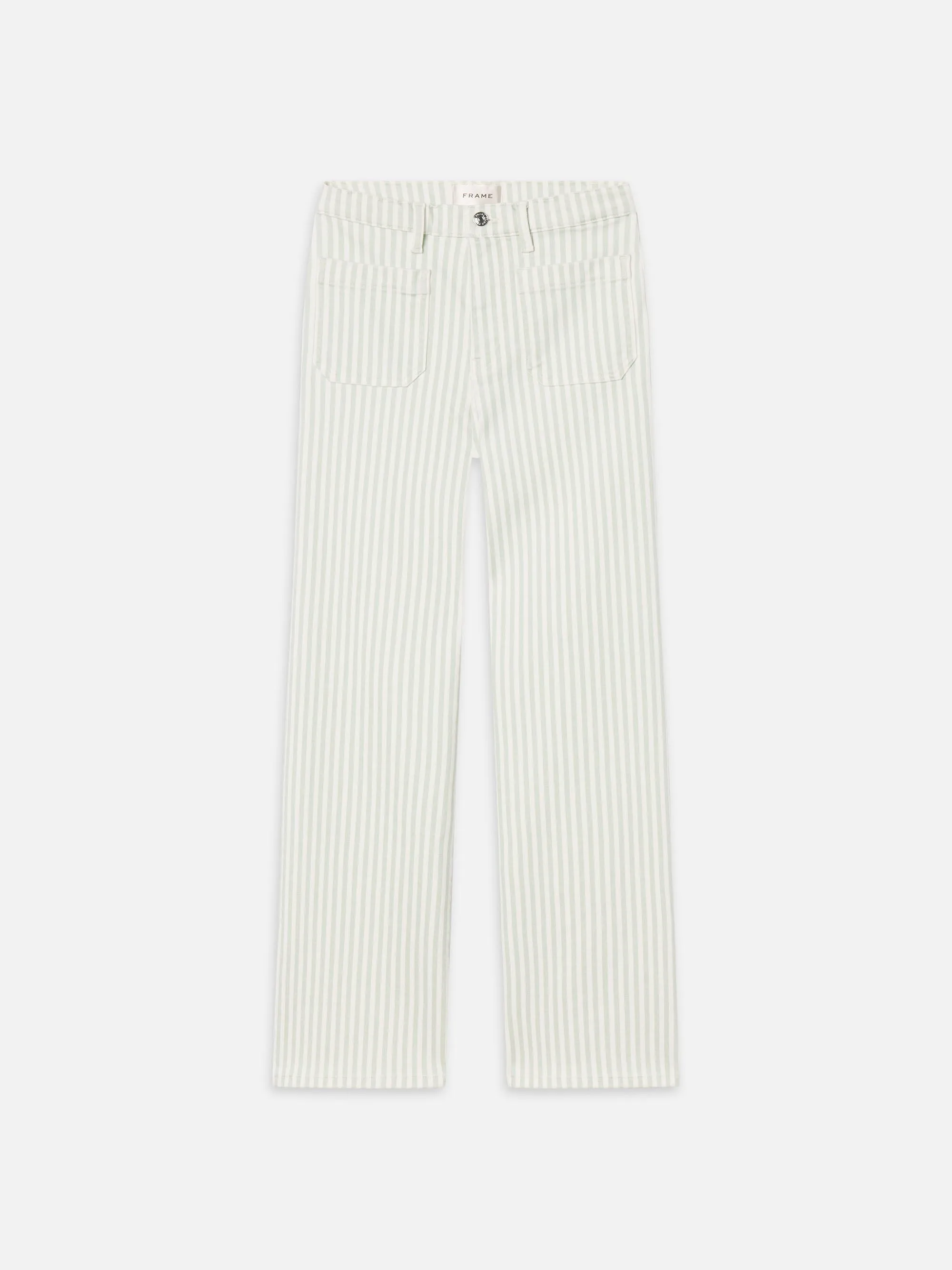 The Anchor Pant -- Seamist Stripe sold by Frame Denim
