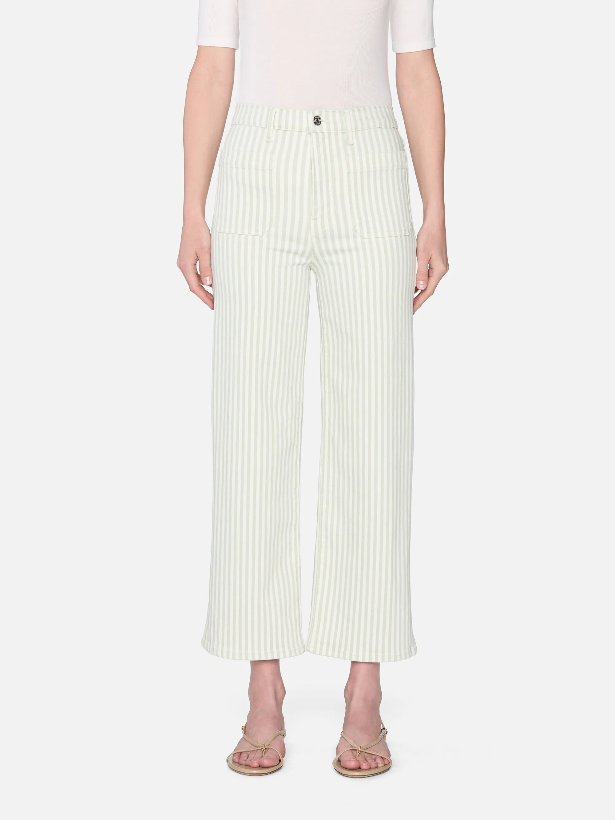 The Anchor Pant -- Seamist Stripe sold by Frame Denim product image thumbnail 2