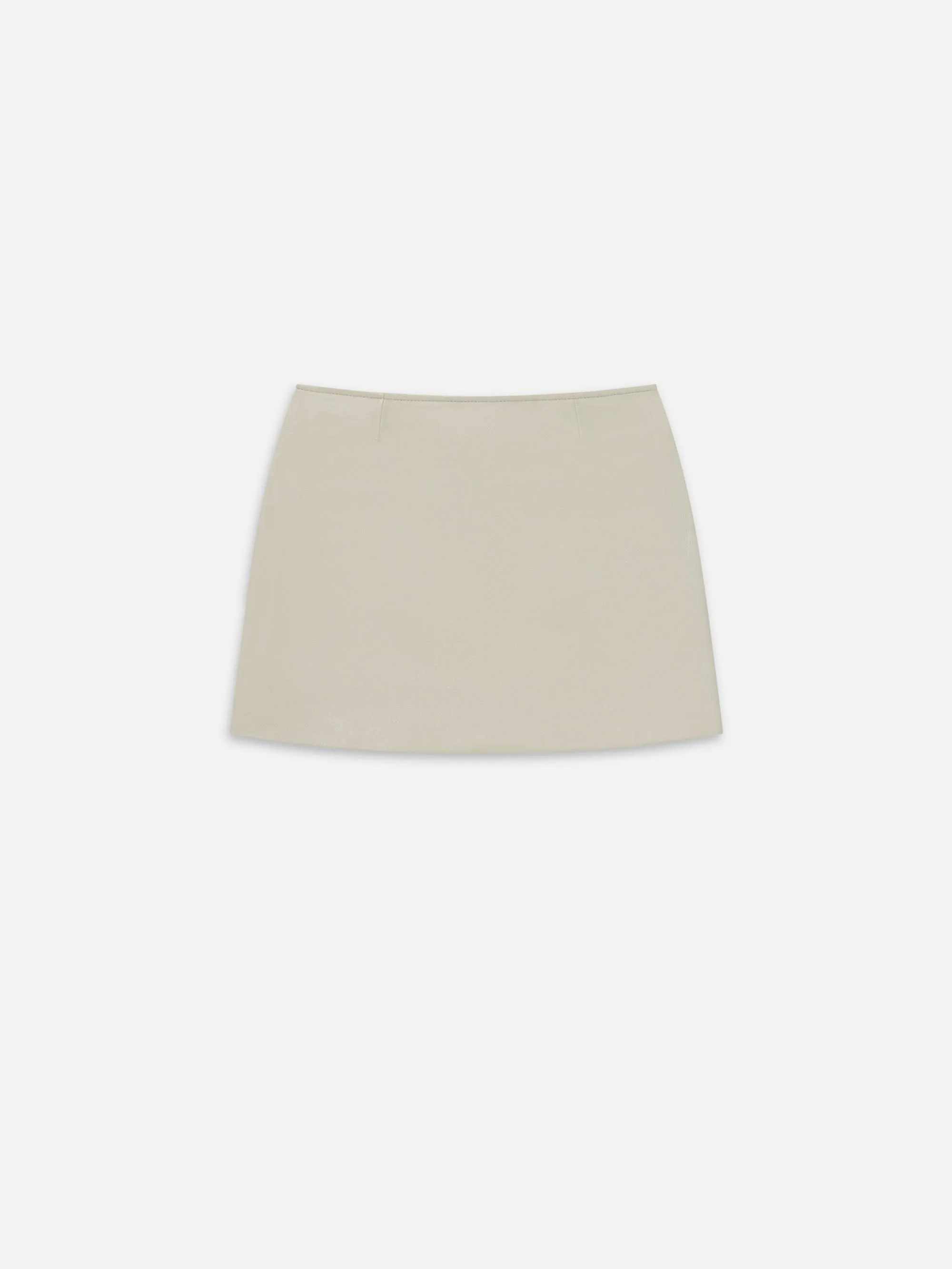 The Leather Mini Skirt -- Soft Mint sold by Frame Denim product image thumbnail 4