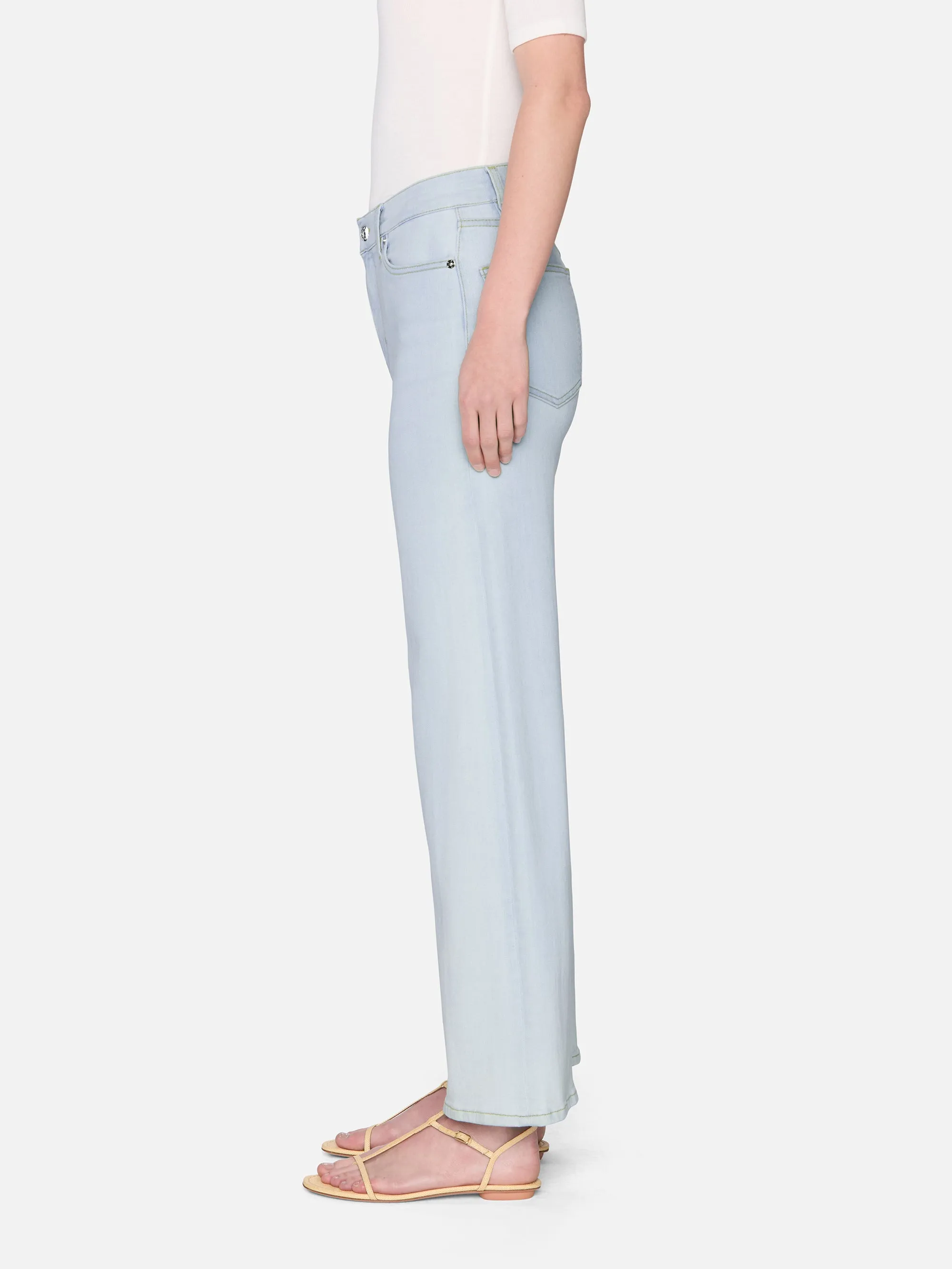 Le Slim Palazzo -- Feather sold by Frame Denim product image thumbnail 4