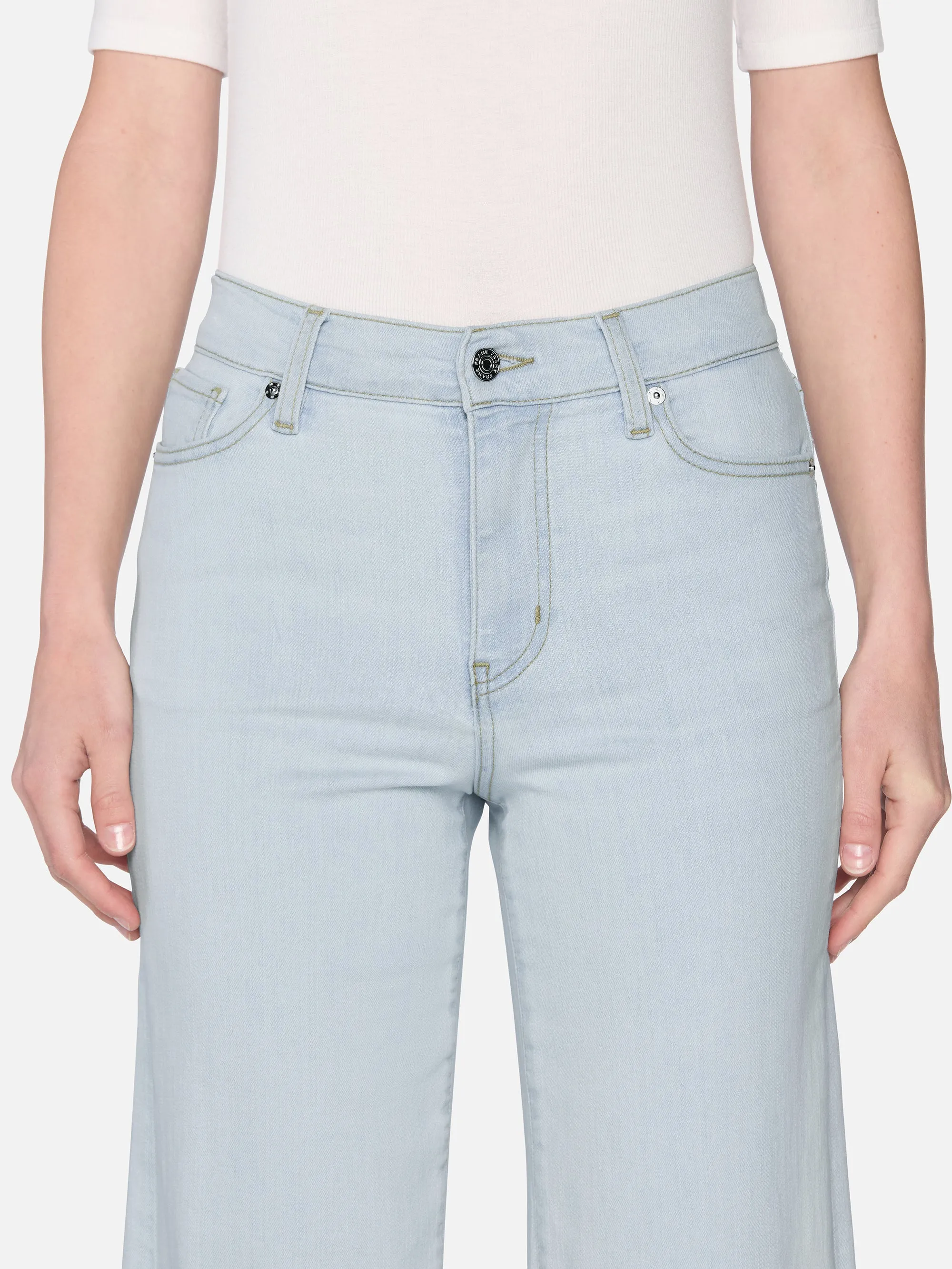 Le Slim Palazzo -- Feather sold by Frame Denim product image thumbnail 3