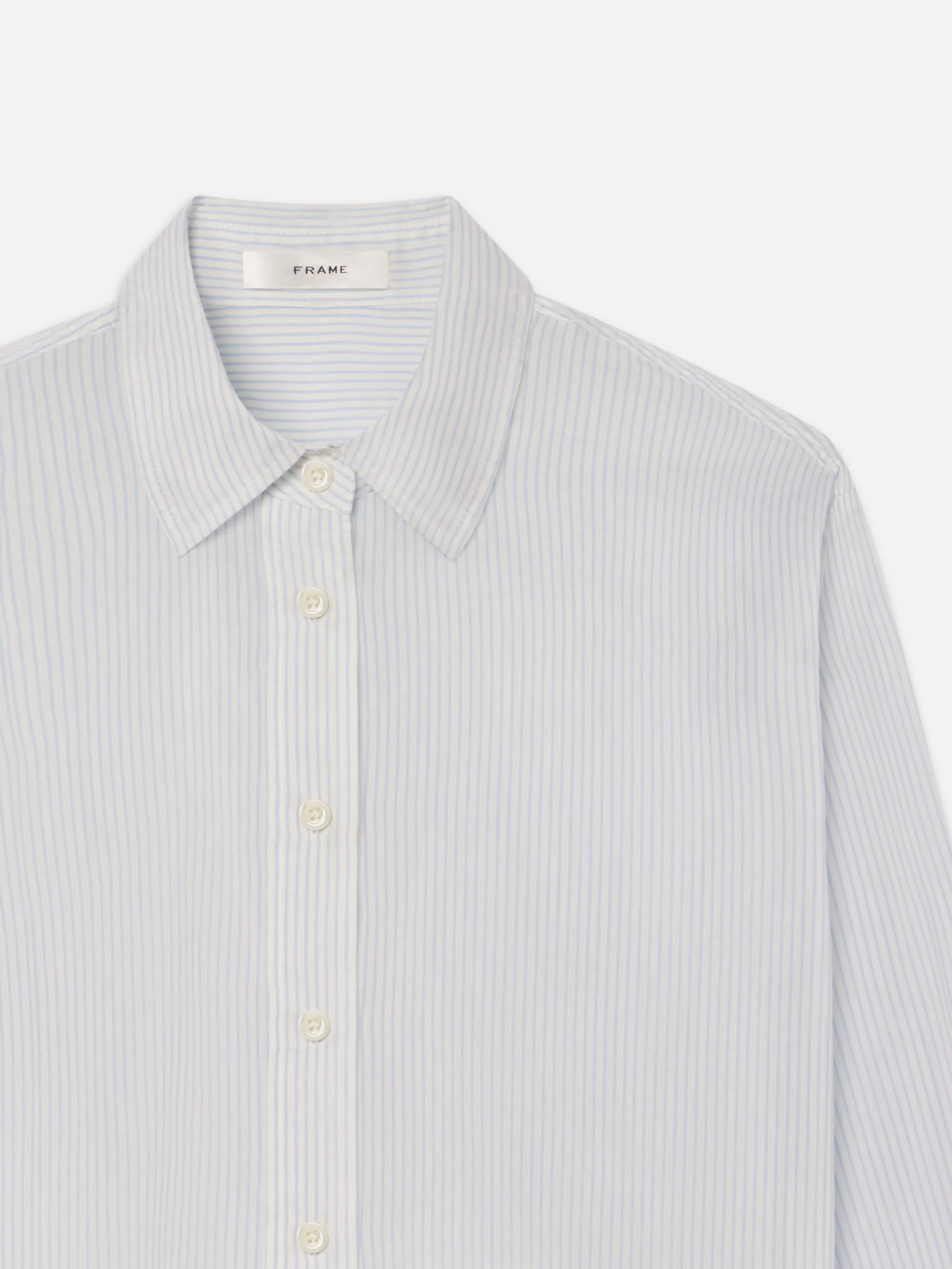 The Curved Hem Shirt -- Light Chambray Multi sold by Frame Denim product image thumbnail 2