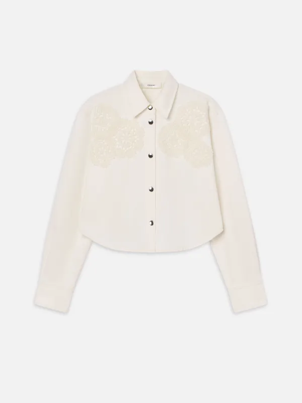 The Crochet Swing Shirt -- Au Natural Clean sold by Frame Denim