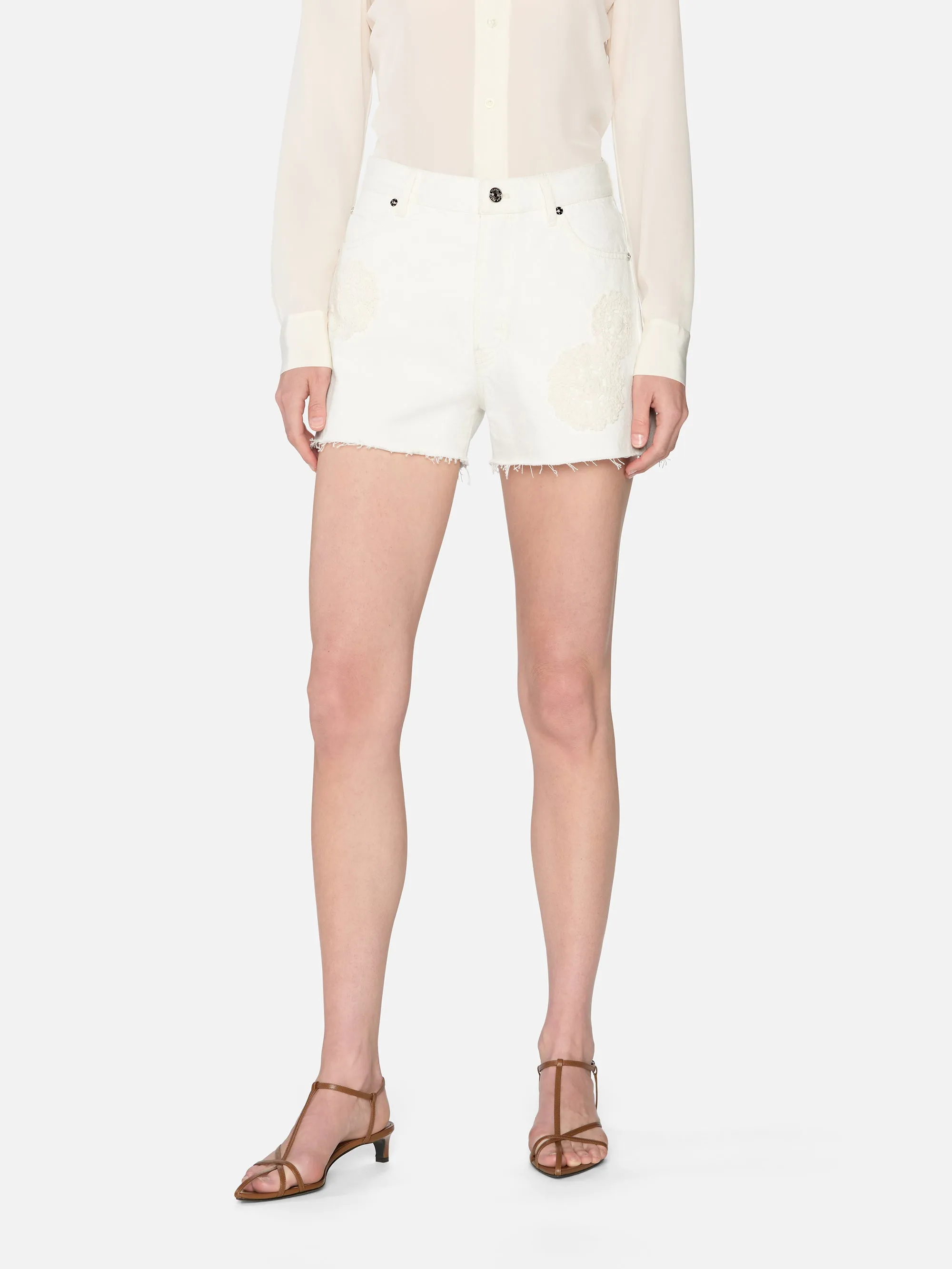 The Crochet Dare Short -- Flurry sold by Frame Denim product image thumbnail 4