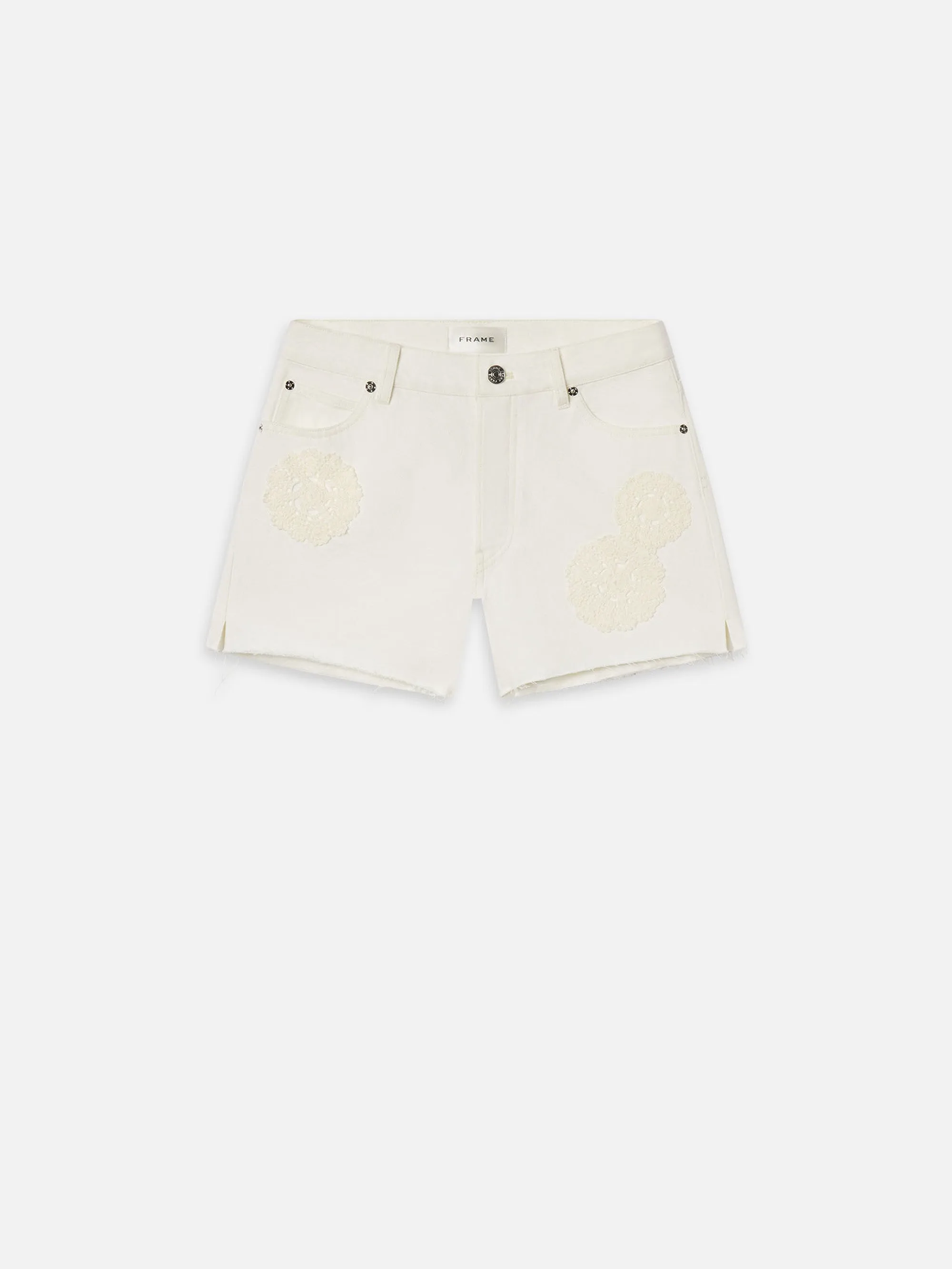 The Crochet Dare Short -- Flurry sold by Frame Denim