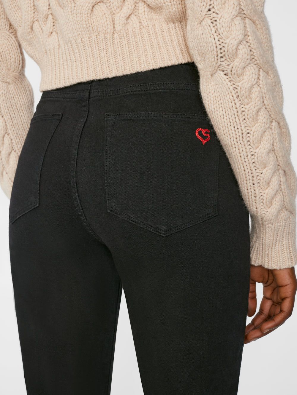 Le Super High Straight Button -- Film Noir sold by Frame Denim product image thumbnail 6