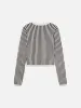 The Cable Cardi -- Navy Multi sold by Frame Denim