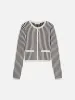 The Cable Cardi -- Navy Multi sold by Frame Denim