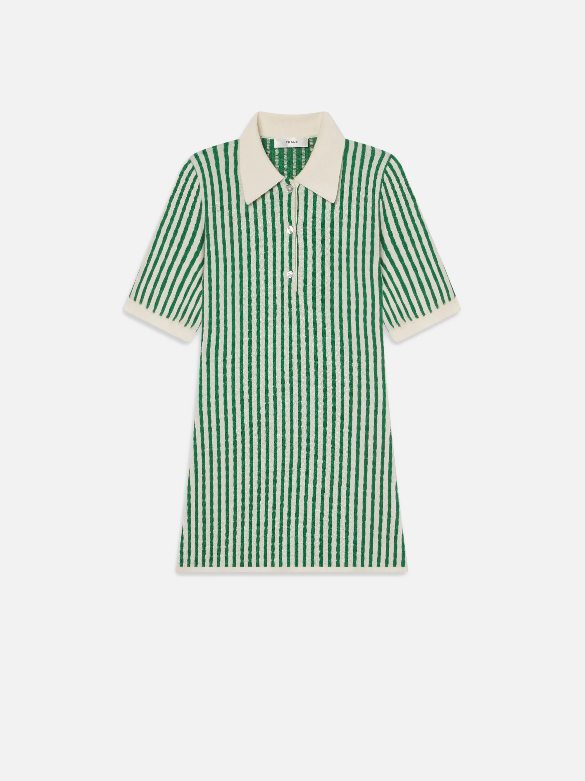kelly green polo dress The Cable Polo Dress -- Kelly Green Multi