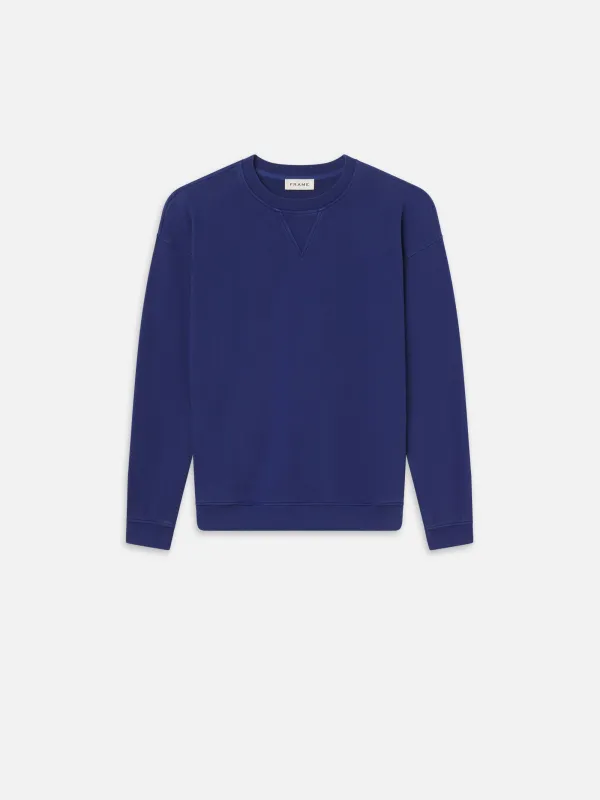 Vintage Wash Sweatshirt -- Reflex Blue Washed made by Frame Denim