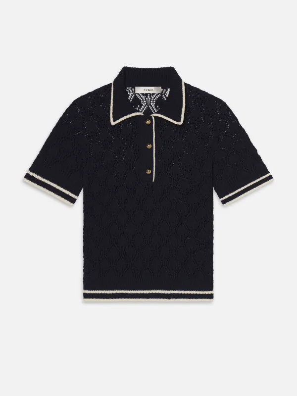 The Rookie Polo -- Navy Multi sold by Frame Denim