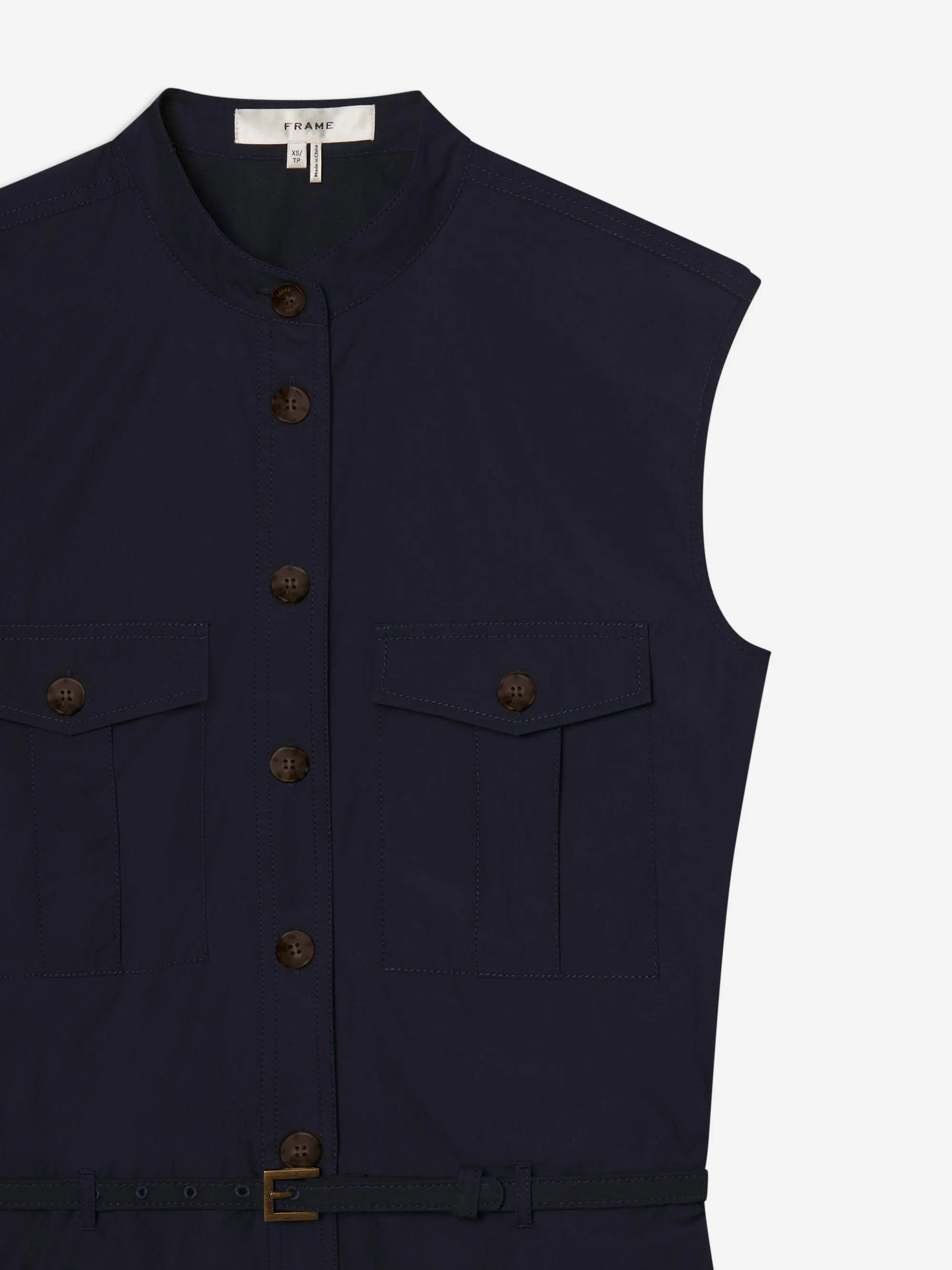 The Safari Dress -- Navy sold by Frame Denim product image thumbnail 3