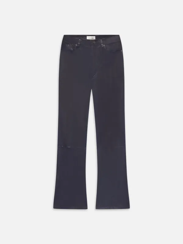 The Leather Reboot Crop -- Dark Indigo sold by Frame Denim