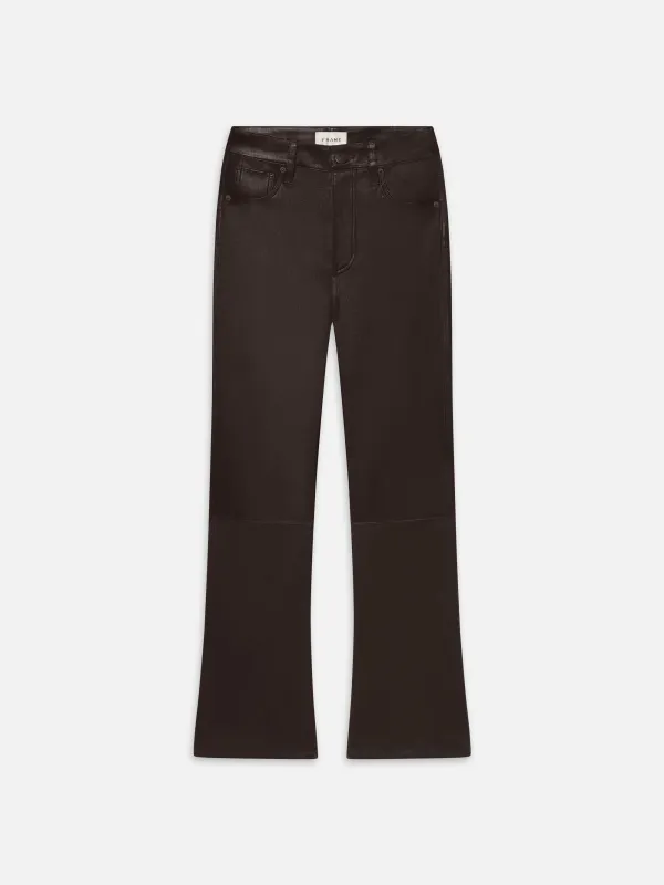 The Leather Reboot Crop -- Truffle sold by Frame Denim