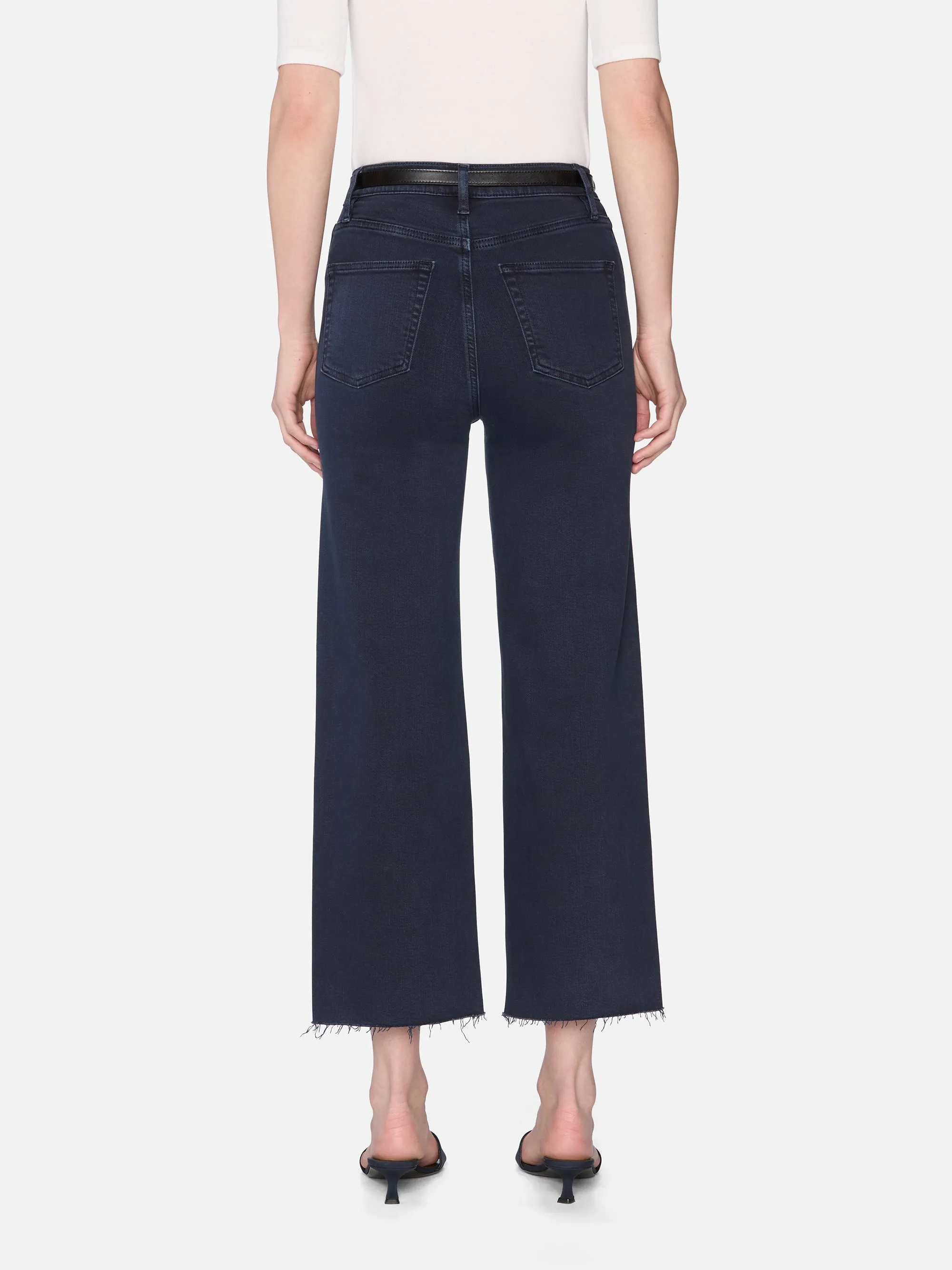 The Anchor Pant -- Navy Raw Fray sold by Frame Denim product image thumbnail 5