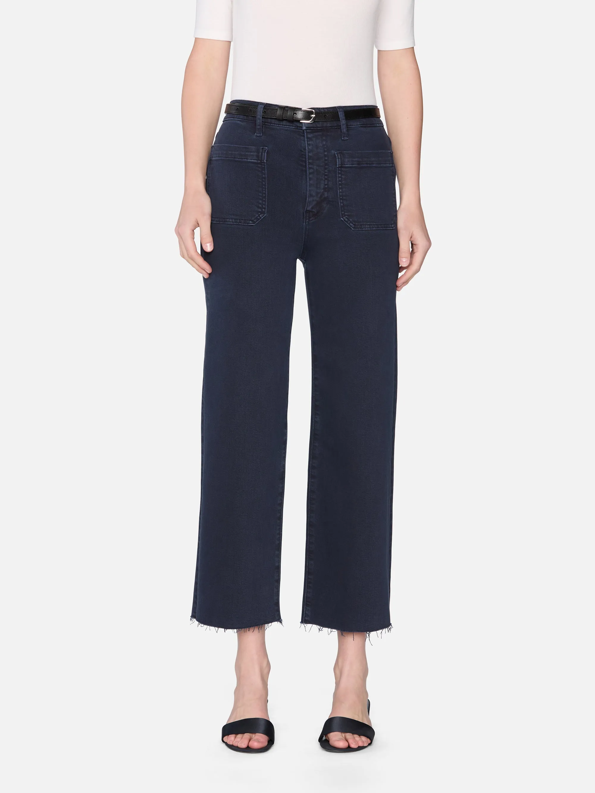 The Anchor Pant -- Navy Raw Fray sold by Frame Denim product image thumbnail 2
