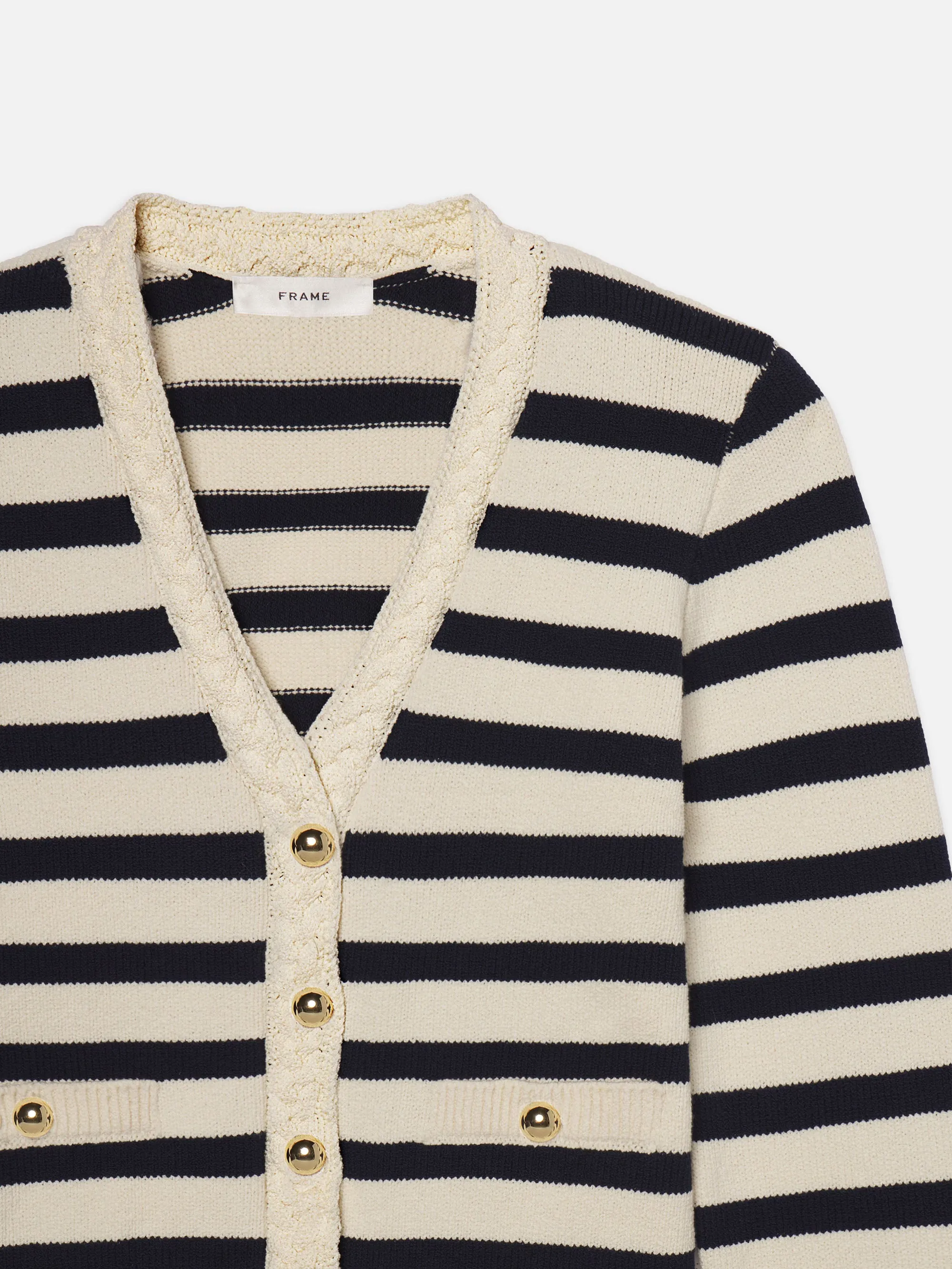 The Harbor Cardigan -- Navy Multi sold by Frame Denim product image thumbnail 3