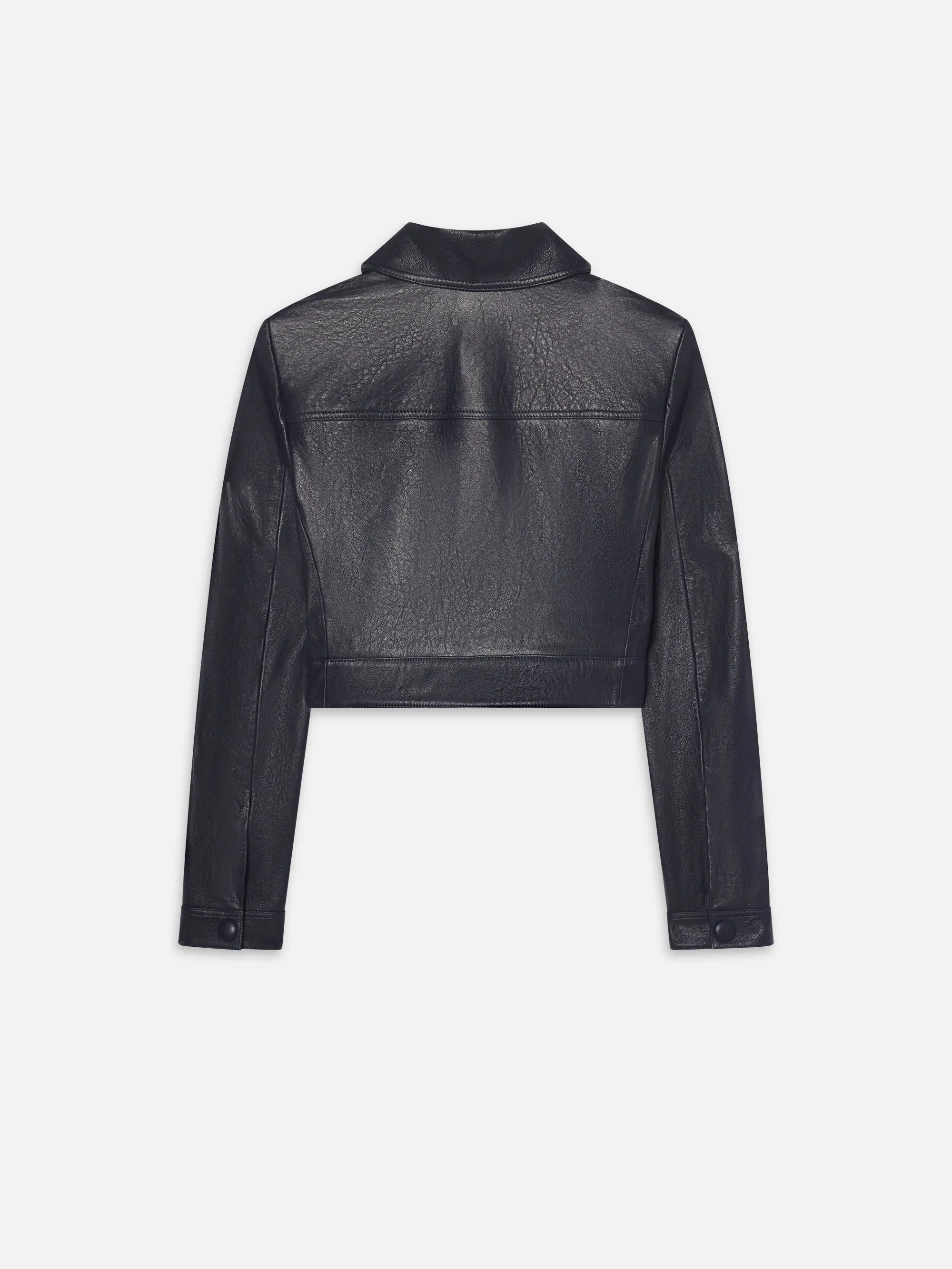 The Small Leather Jacket -- Dark Indigo sold by Frame Denim product image thumbnail 3