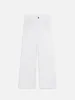 Le Pixie Slim Palazzo Modernist Pocket -- White sold by Frame Denim