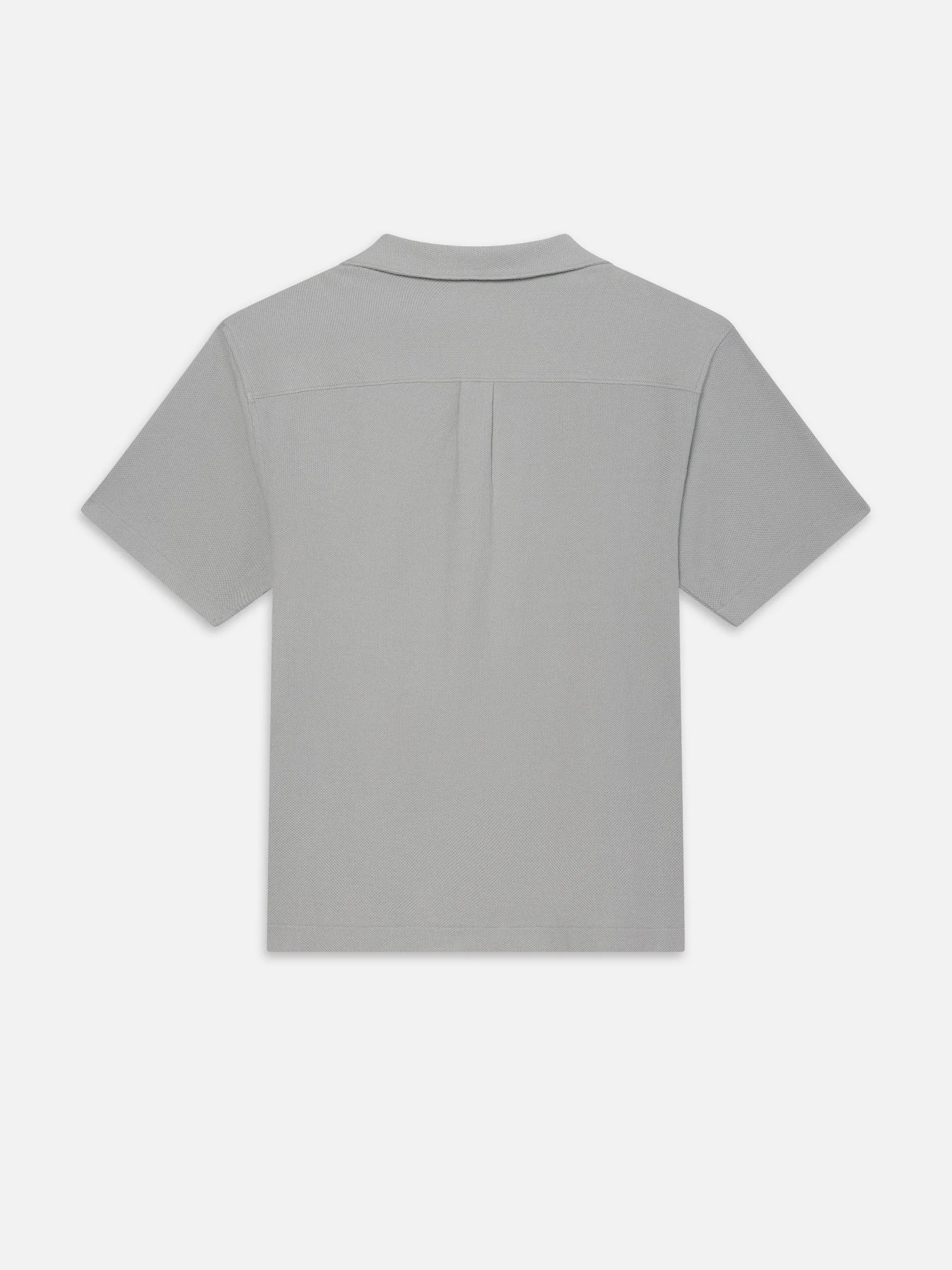 Jacquard Short Sleeve Relaxed Shirt -- Grey Blue sold by Frame Denim product image thumbnail 3