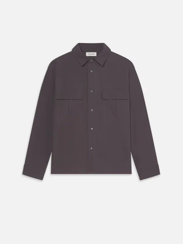 Multi Pocket Shirt -- Cloud Grey sold by Frame Denim