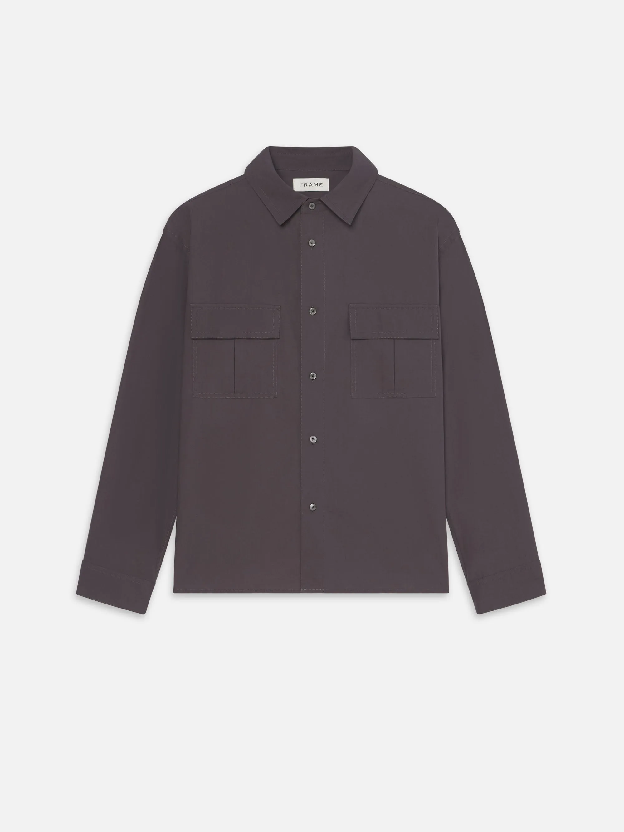 Multi Pocket Shirt -- Cloud Grey sold by Frame Denim