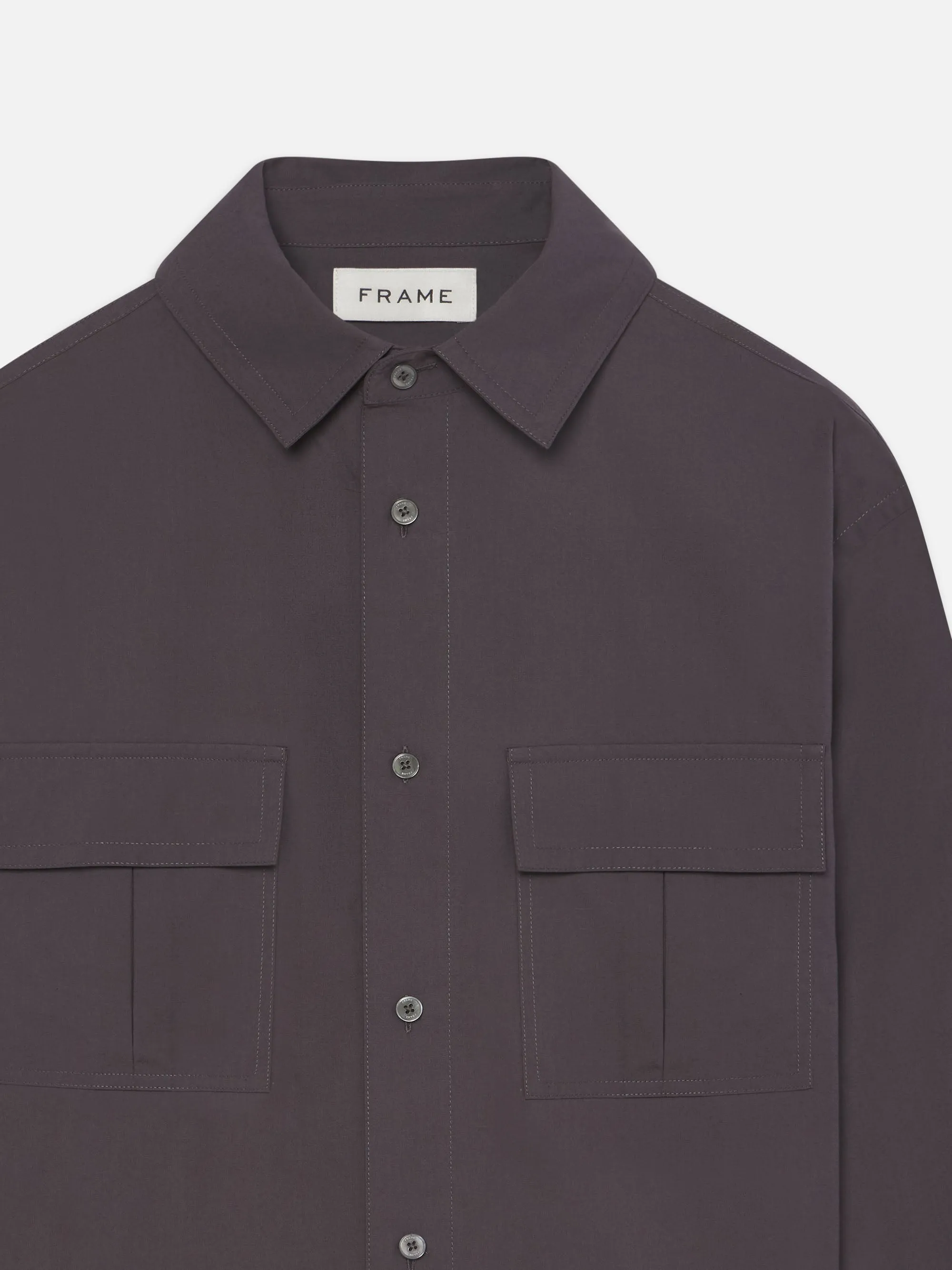 Multi Pocket Shirt -- Cloud Grey sold by Frame Denim product image thumbnail 2