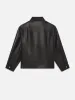 Leather Trucker Jacket -- Black sold by Frame Denim