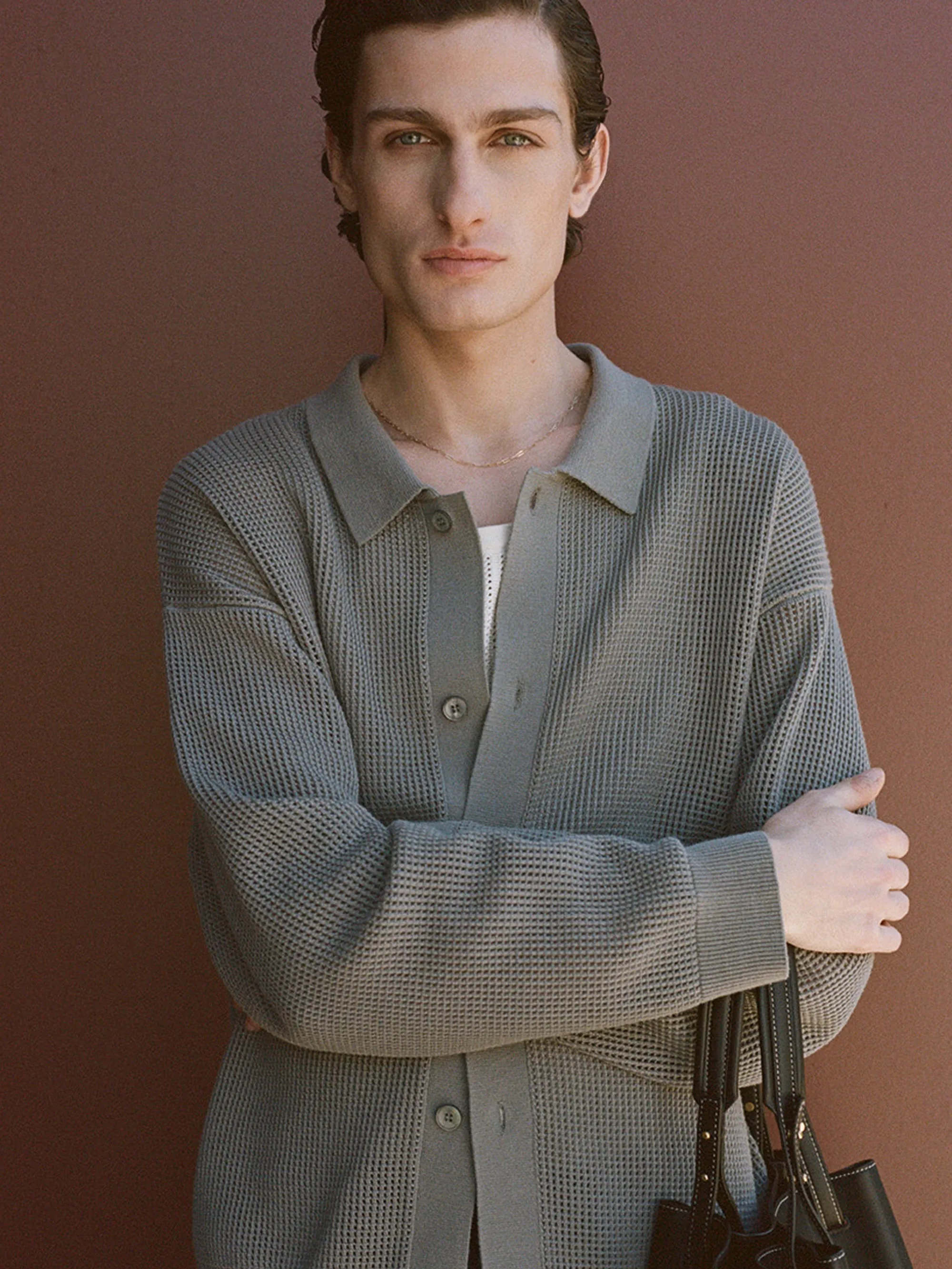 Open Knit Cardigan -- Cloud Grey sold by Frame Denim product image thumbnail 2