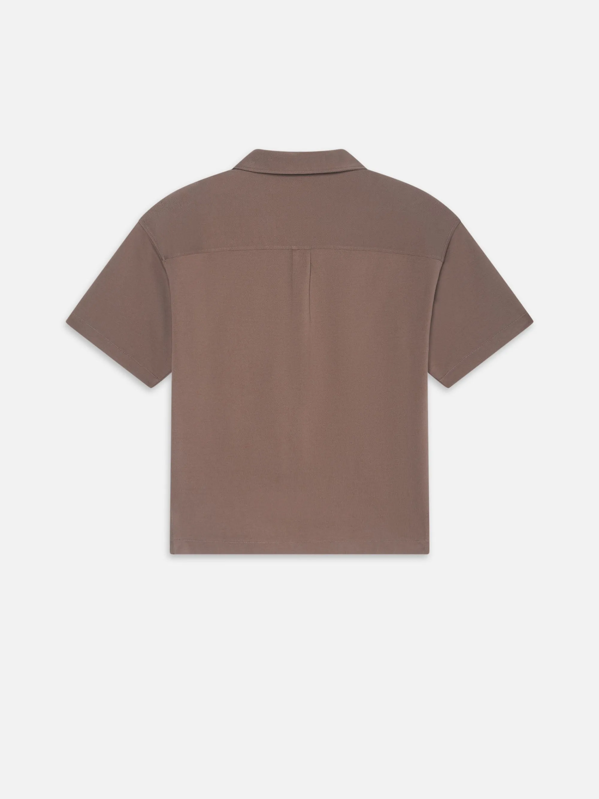 Light Pique Button Down Polo -- Mauve sold by Frame Denim product image thumbnail 4